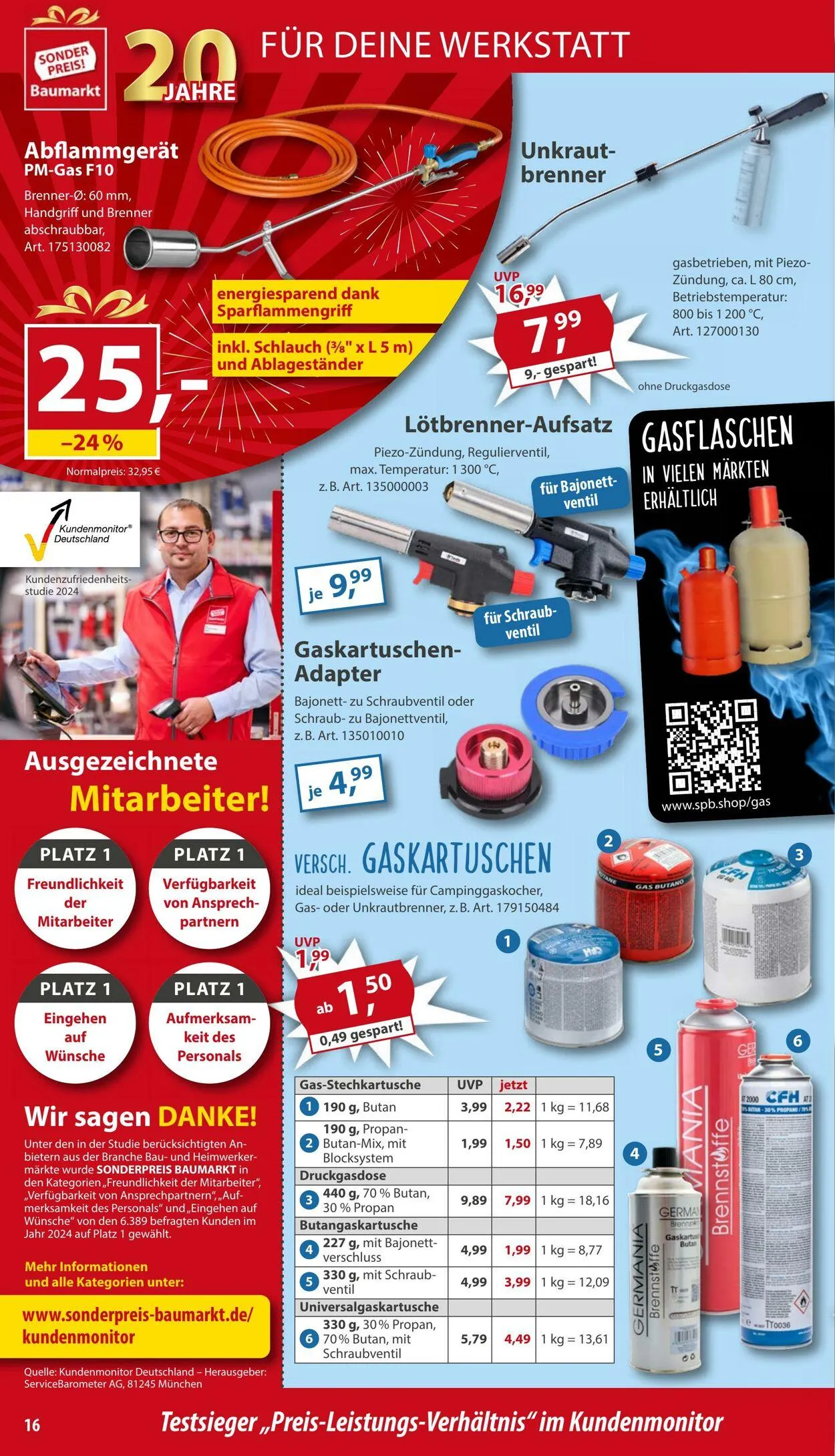 Sonderpreis Baumarkt Aktueller Prospekt von 3. Mai bis 17. Mai 2025 - Prospekt seite 16