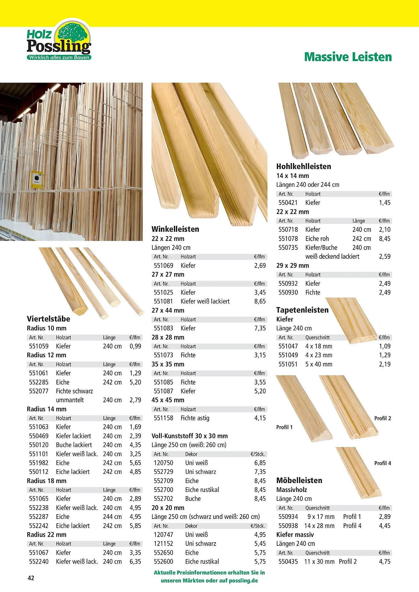 Holz Possling Prospekt von 31. März bis 30. Juni 2025 - Prospekt seite 42