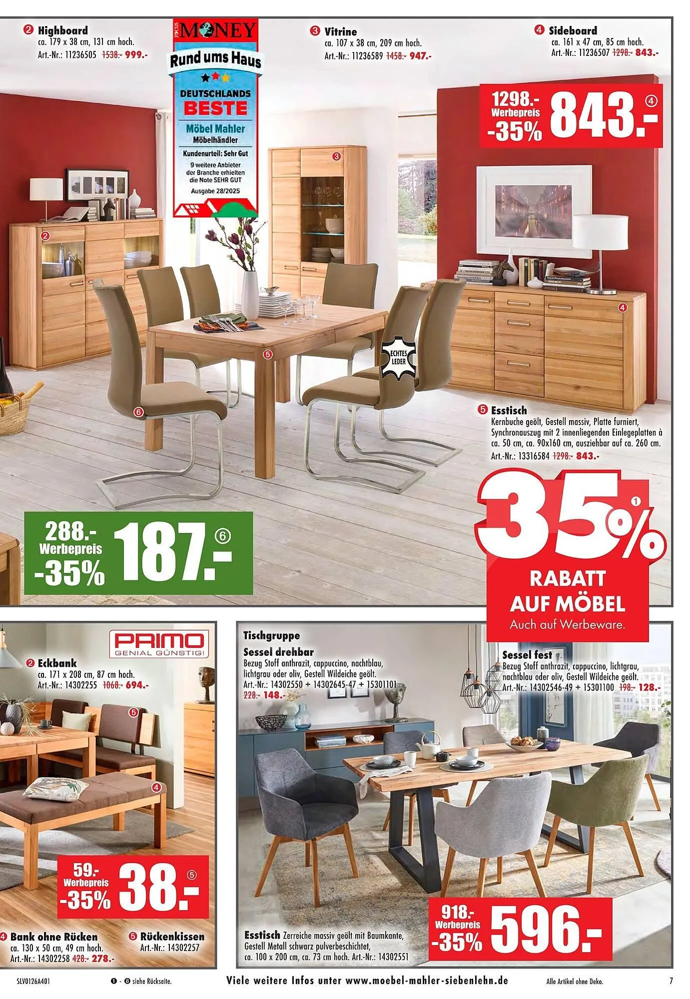 Möbel Mahler Katalog von 21. Januar bis 3. Februar 2026 - Prospekt seite 7