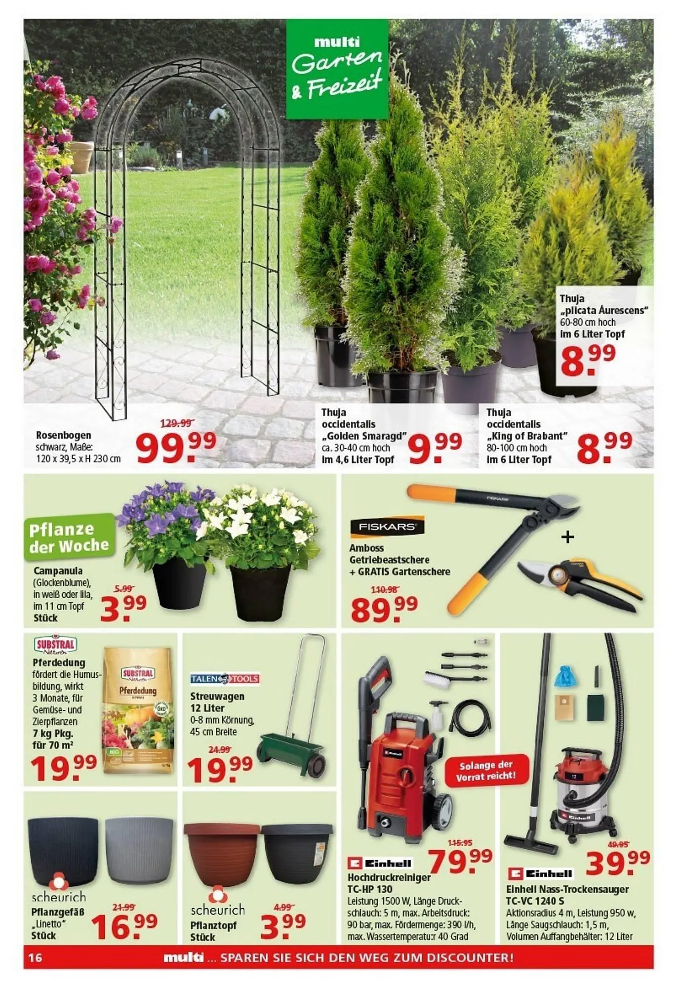 Multi Markt Prospekt von 13. April bis 18. April 2026 - Prospekt seite 16