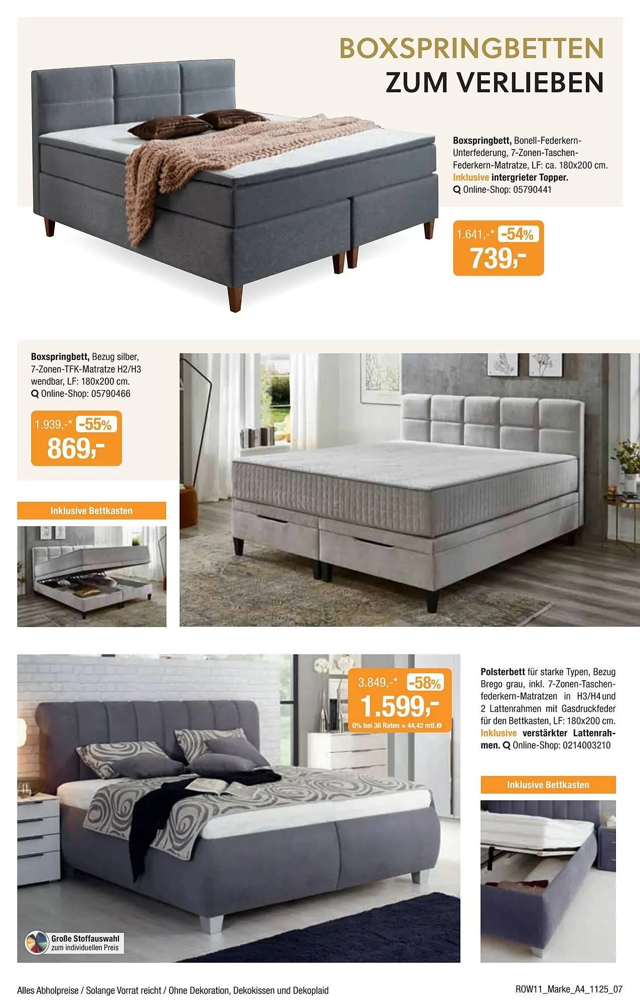 Opti Wohnwelt Prospekt von 23. Oktober bis 16. November 2025 - Prospekt seite 7