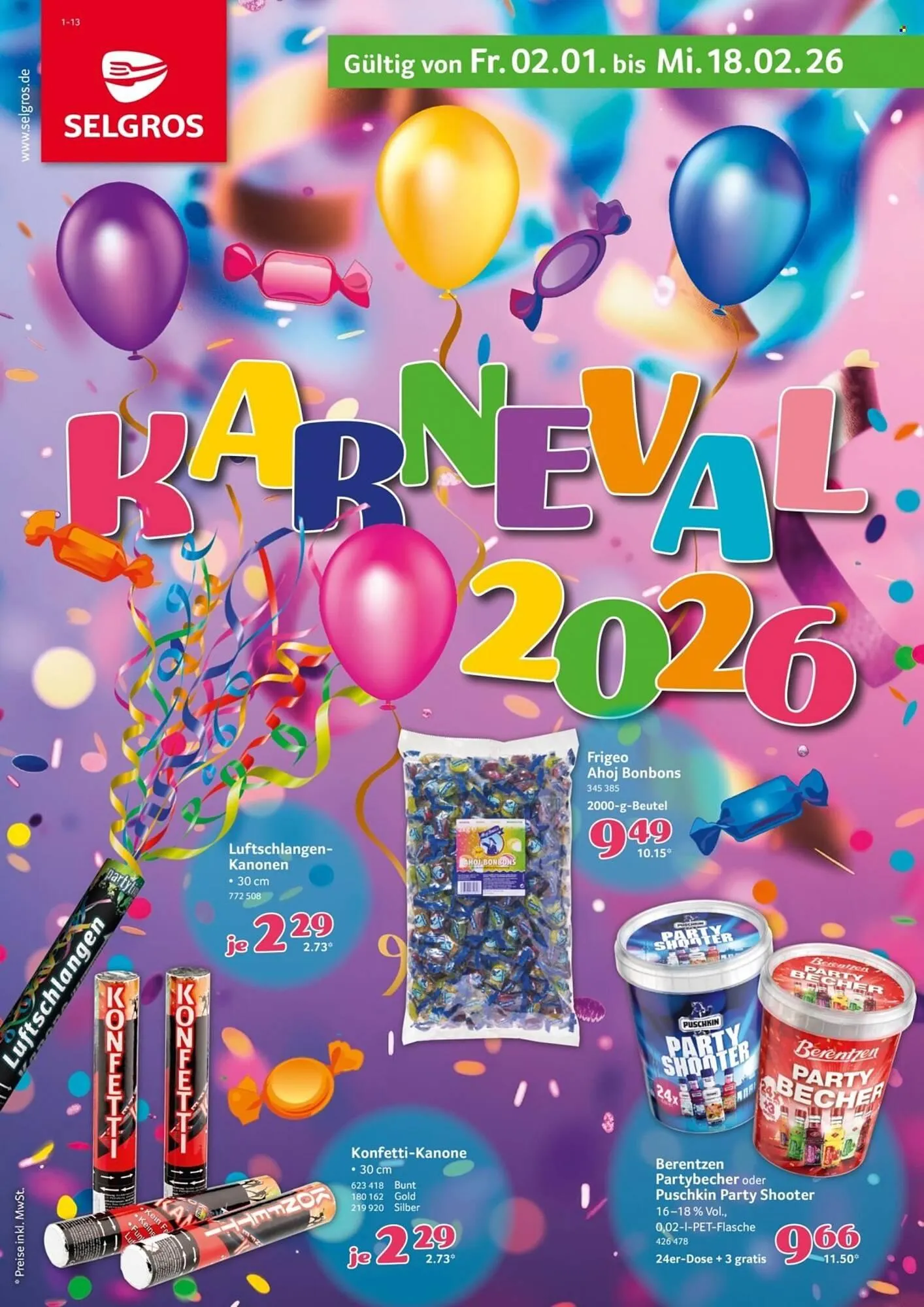 Selgros Prospekt von 2. Januar bis 18. Februar 2026 - Prospekt seite 1
