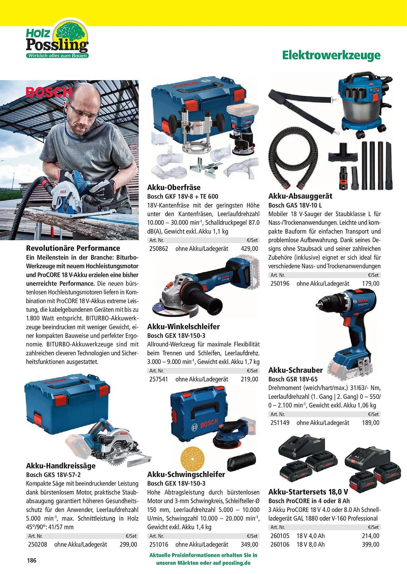 Holz Possling Prospekt von 31. März bis 30. Juni 2025 - Prospekt seite 186
