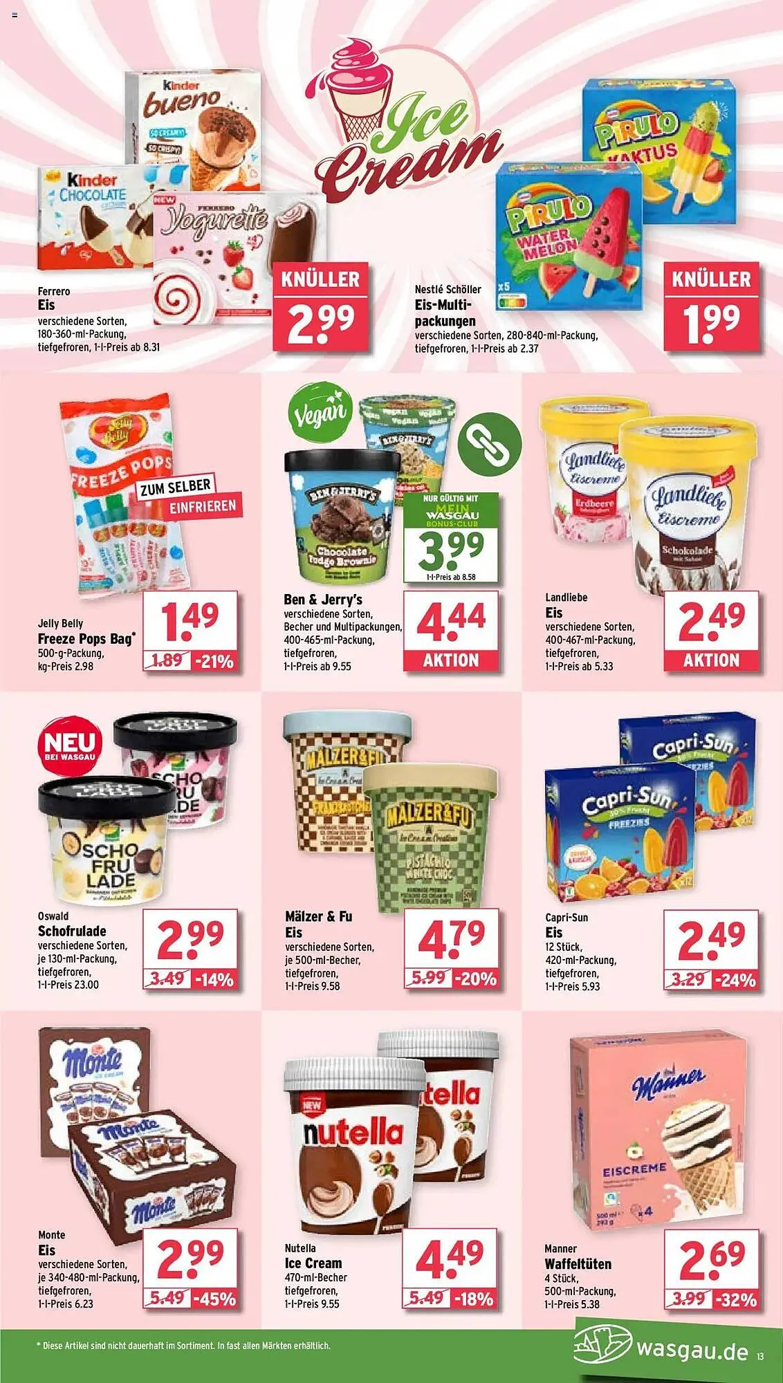 Wasgau Prospekt von 22. April bis 27. April 2025 - Prospekt seite 13