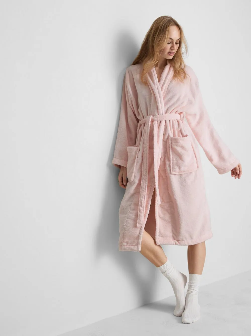 Bademantel aus Baumwollfrottee