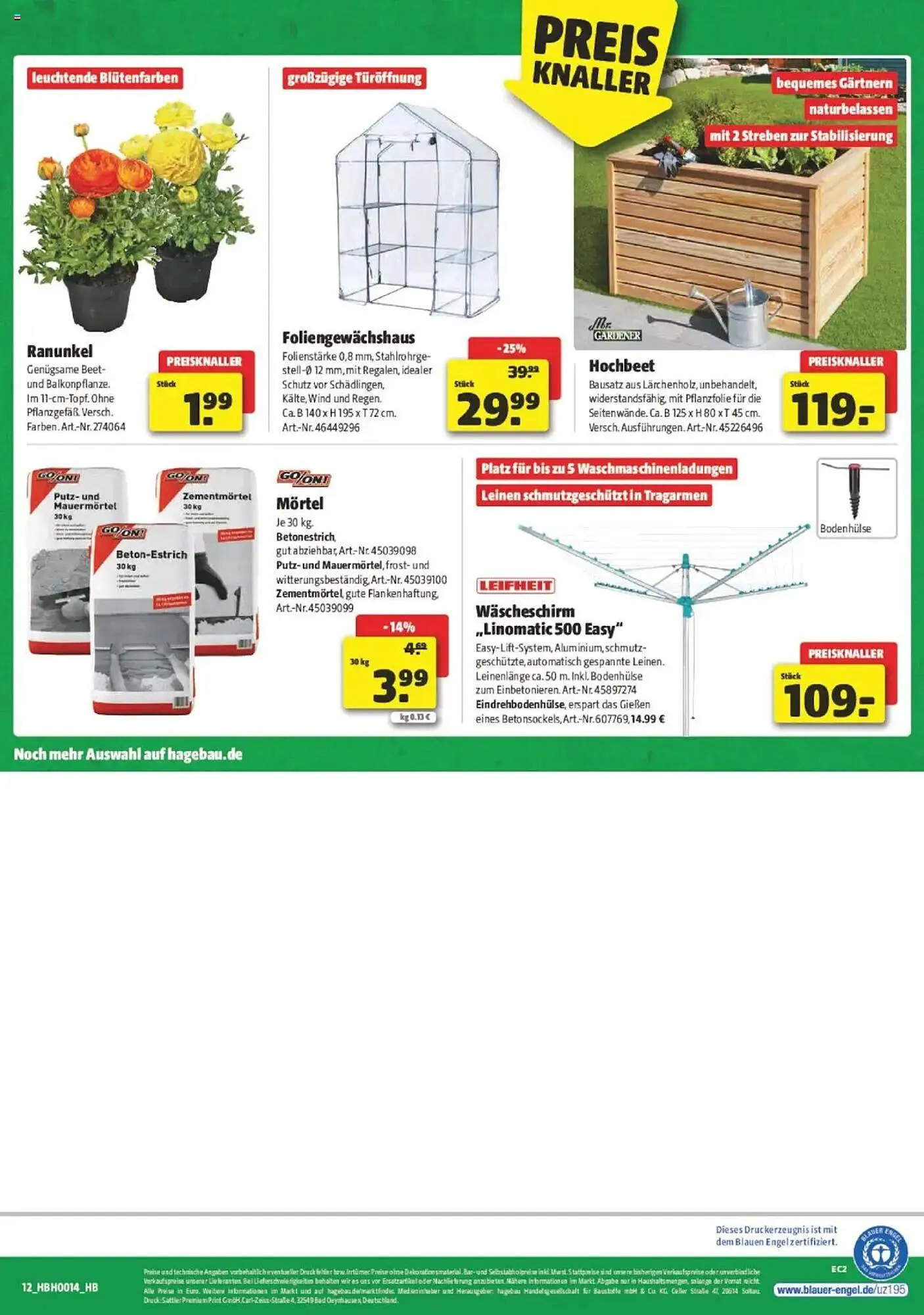 Hagebau Prospekt von 29. März bis 5. April 2025 - Prospekt seite 12