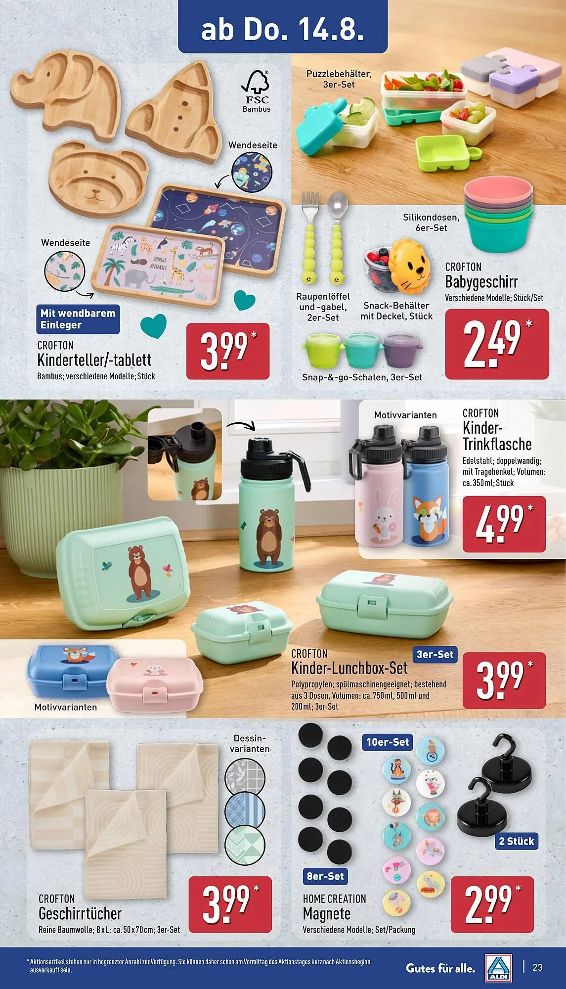 Aldi Nord Prospekt von 11. August bis 16. August 2025 - Prospekt seite 23