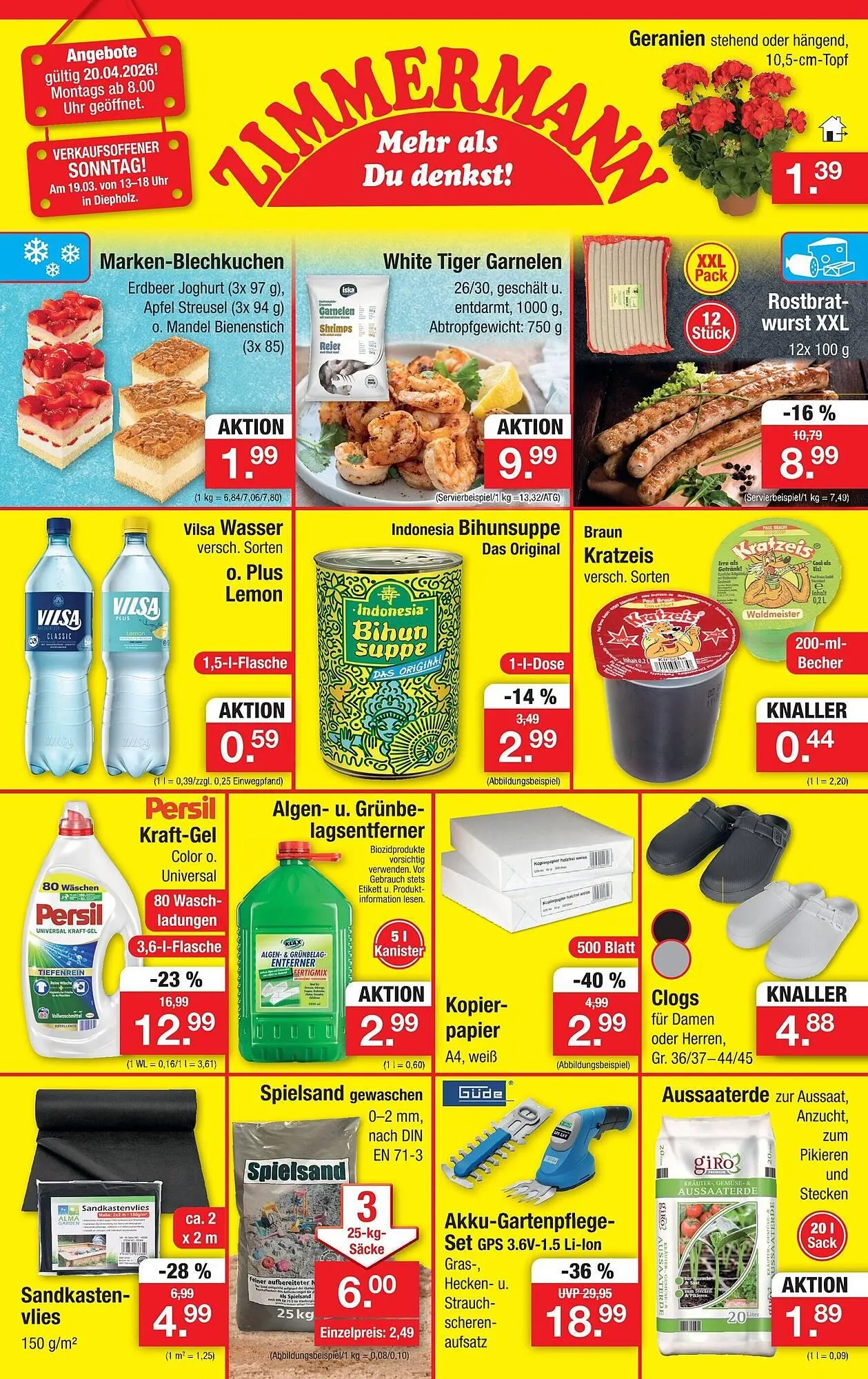 Zimmermann Prospekt von 20. April bis 25. April 2026 - Prospekt seite 1