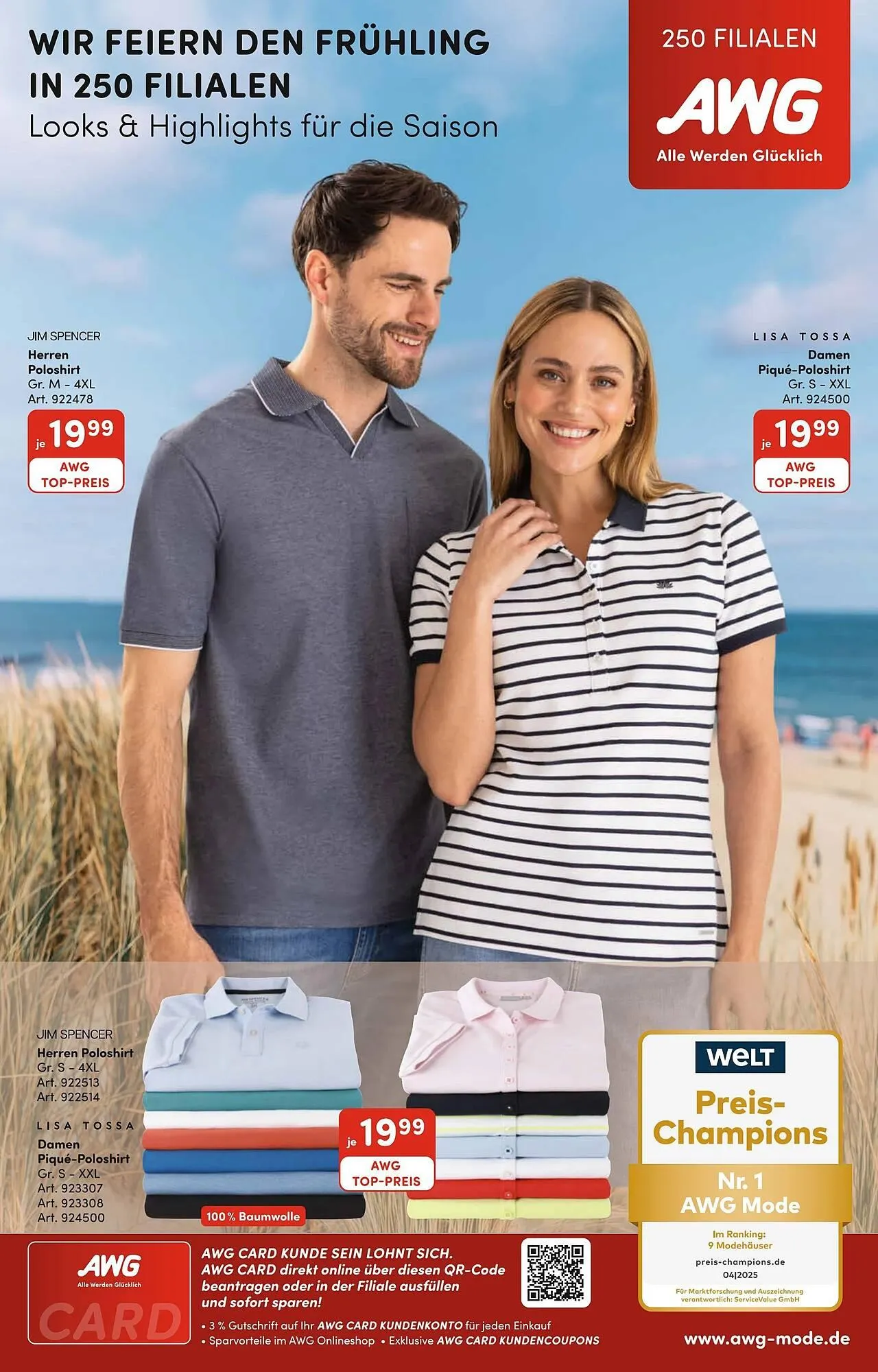 AWG Mode Prospekt von 18. April bis 3. Mai 2026 - Prospekt seite 1