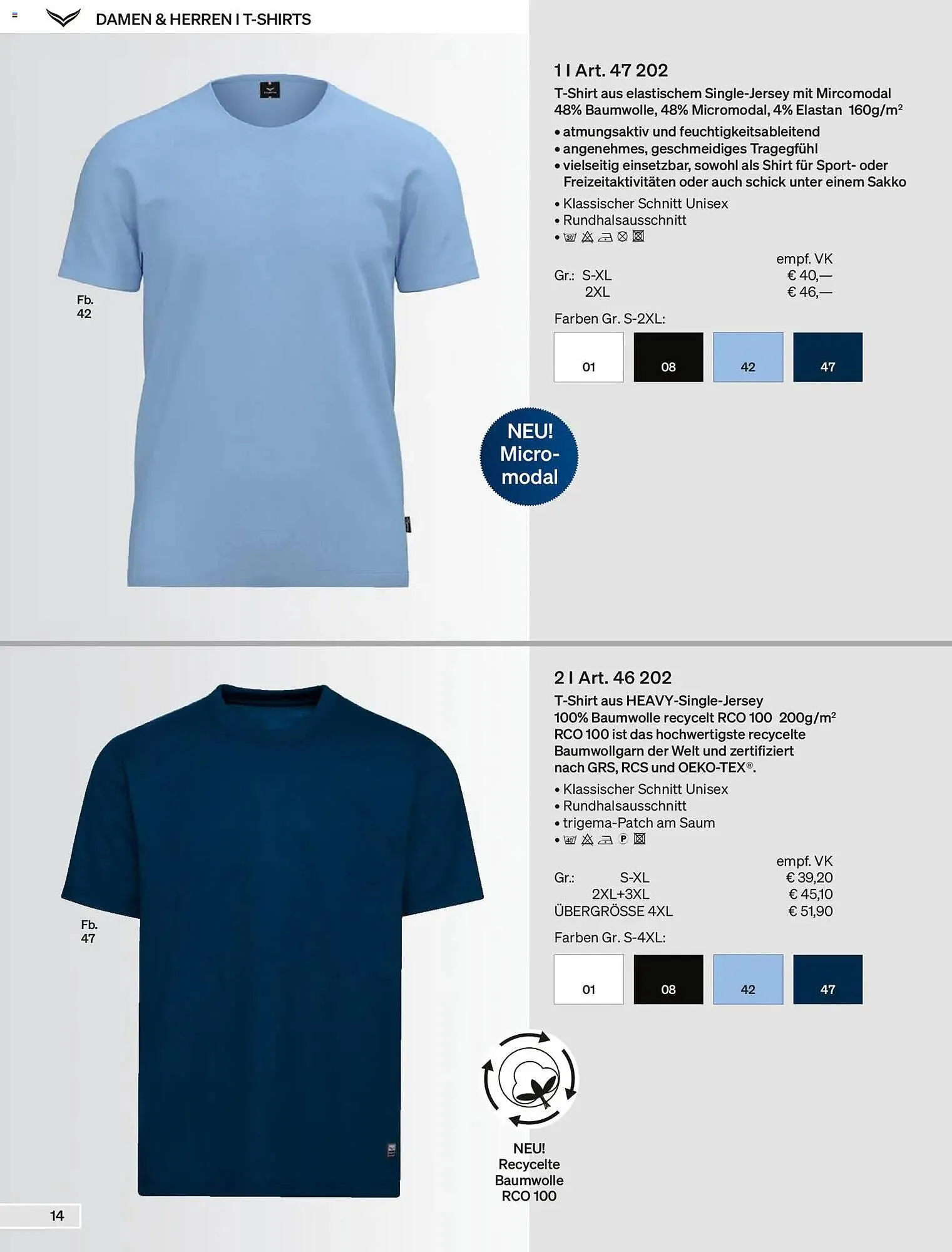Trigema Prospekt von 1. Februar bis 31. August 2026 - Prospekt seite 14