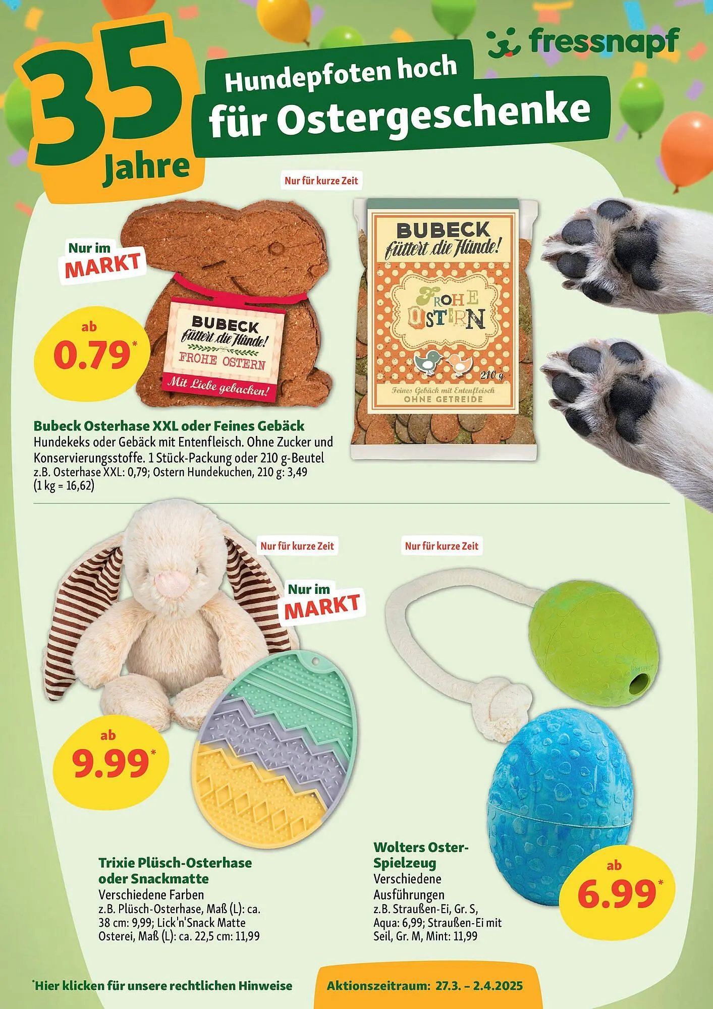 Fressnapf Prospekt von 26. März bis 2. April 2025 - Prospekt seite 3