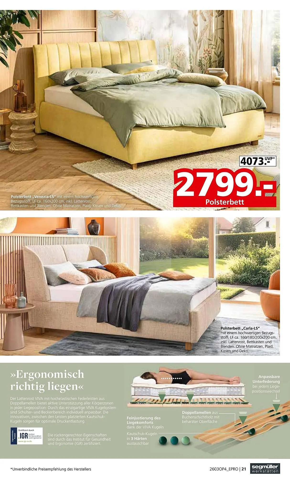 Segmüller Prospekt von 1. März bis 30. April 2026 - Prospekt seite 21