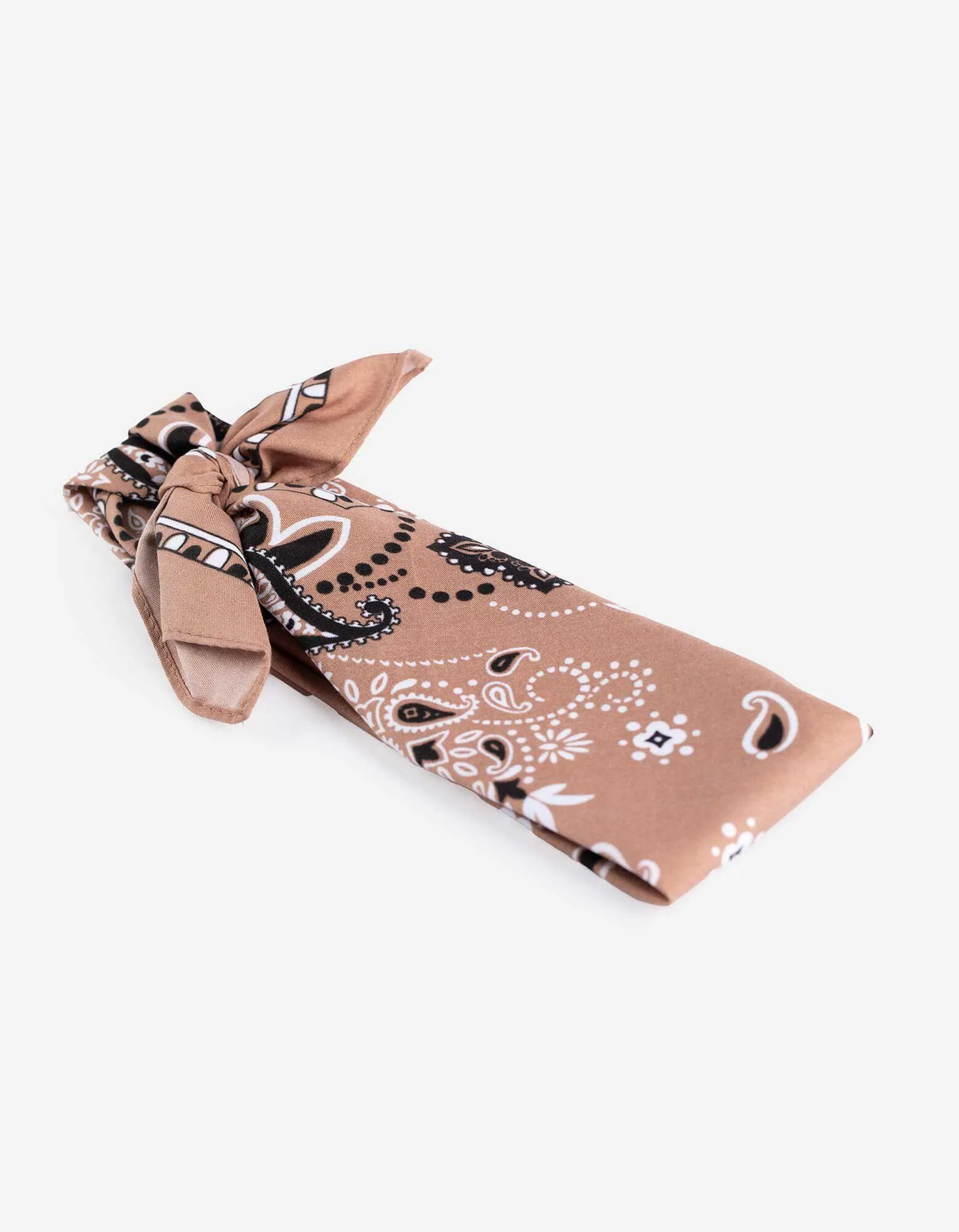 Haarschmuck - Paisleymuster - hellbraun