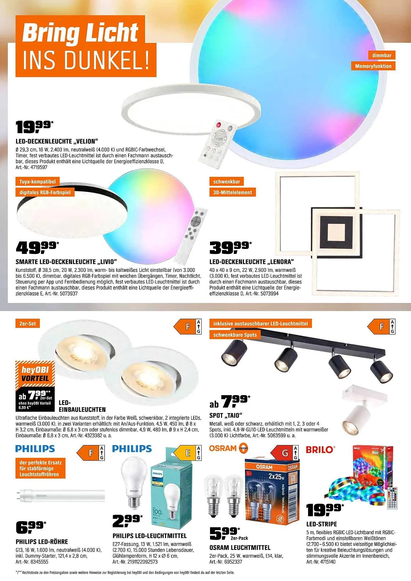 OBI Prospekt von 31. Oktober bis 16. November 2025 - Prospekt seite 12