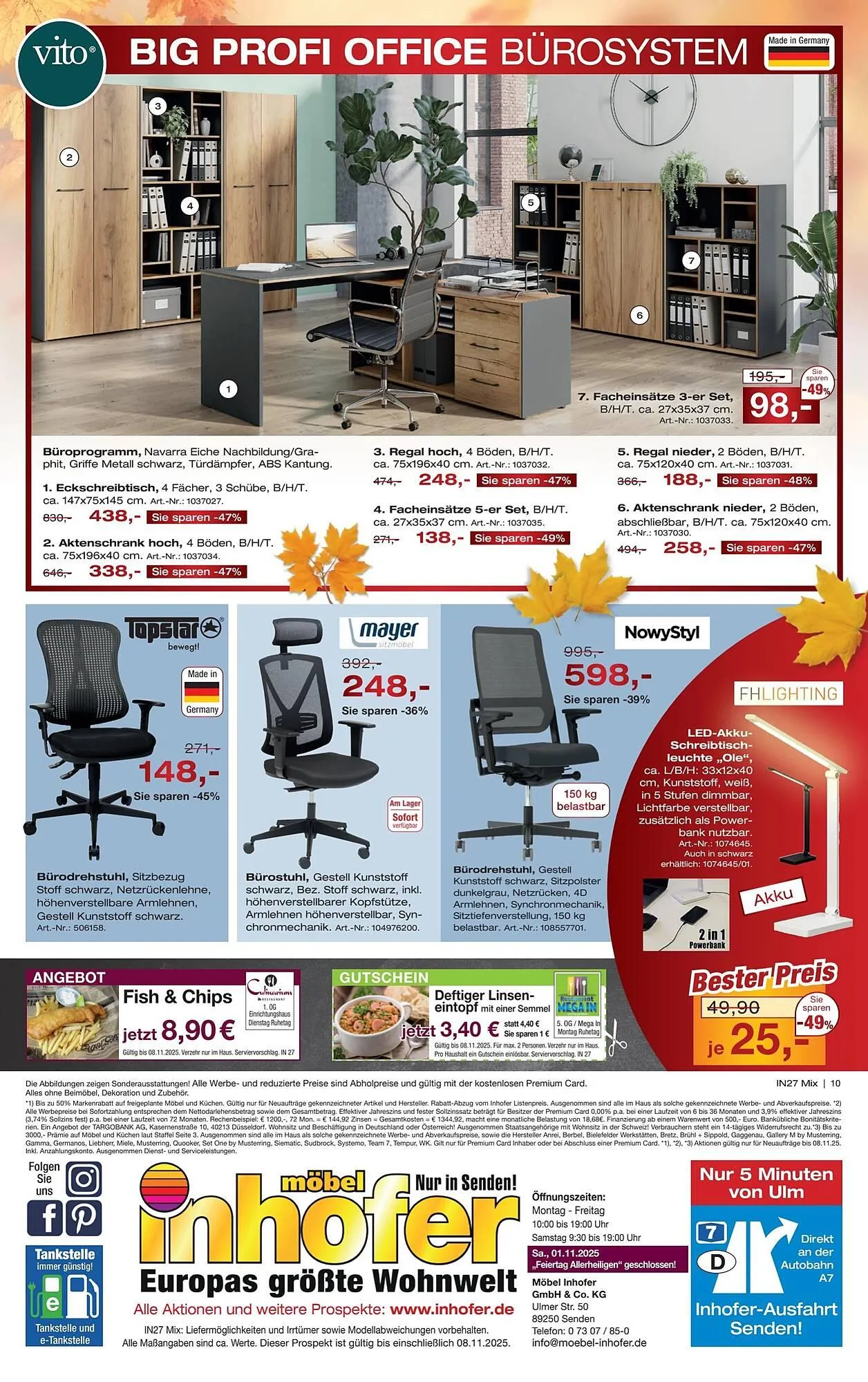 Möbel Inhofer Prospekt von 22. Oktober bis 9. November 2025 - Prospekt seite 10