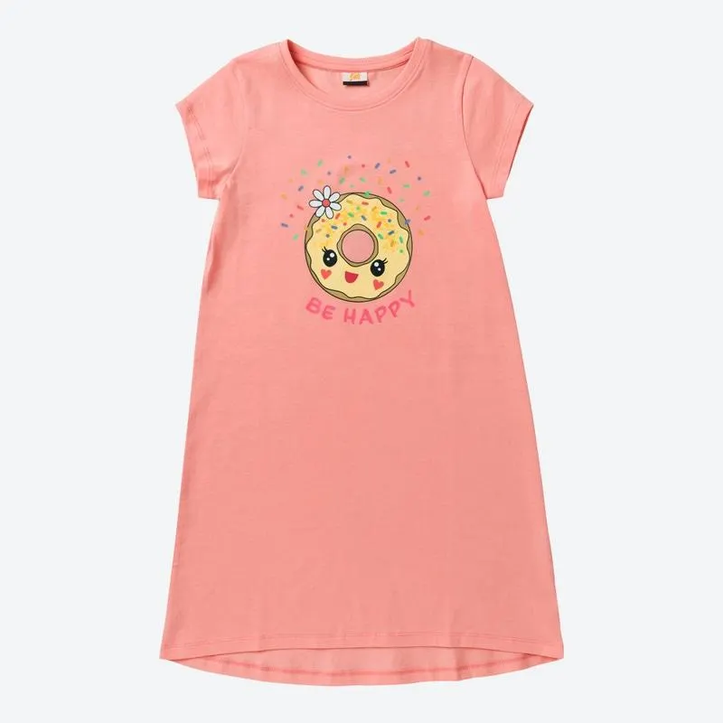 Mädchen-Schlafshirt mit Donut-Druck