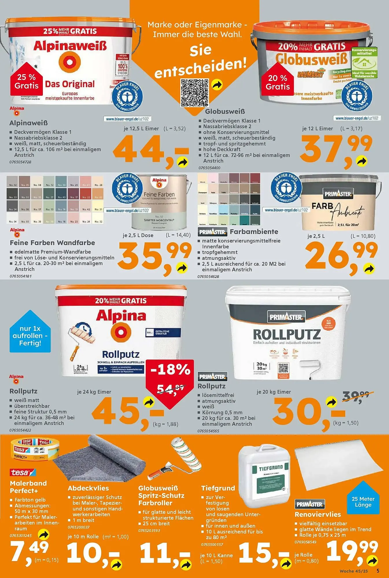 Globus Baumarkt Prospekt von 2. November bis 8. November 2025 - Prospekt seite 5