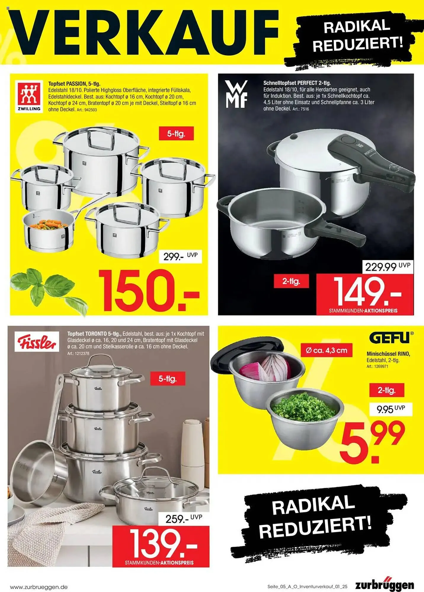 Zurbrüggen Prospekt von 3. Juli bis 31. Juli 2025 - Prospekt seite 7