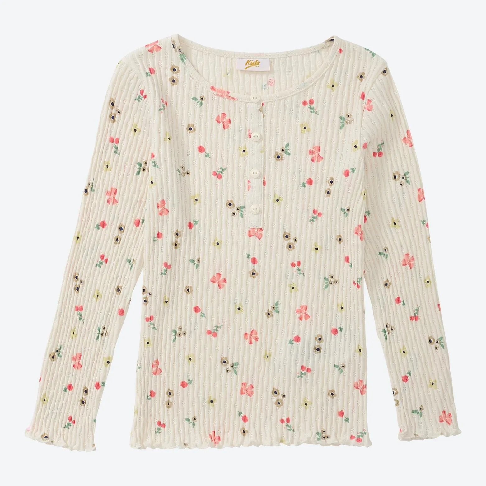 Kinder-Mädchen-Shirt mit Blumenmuster