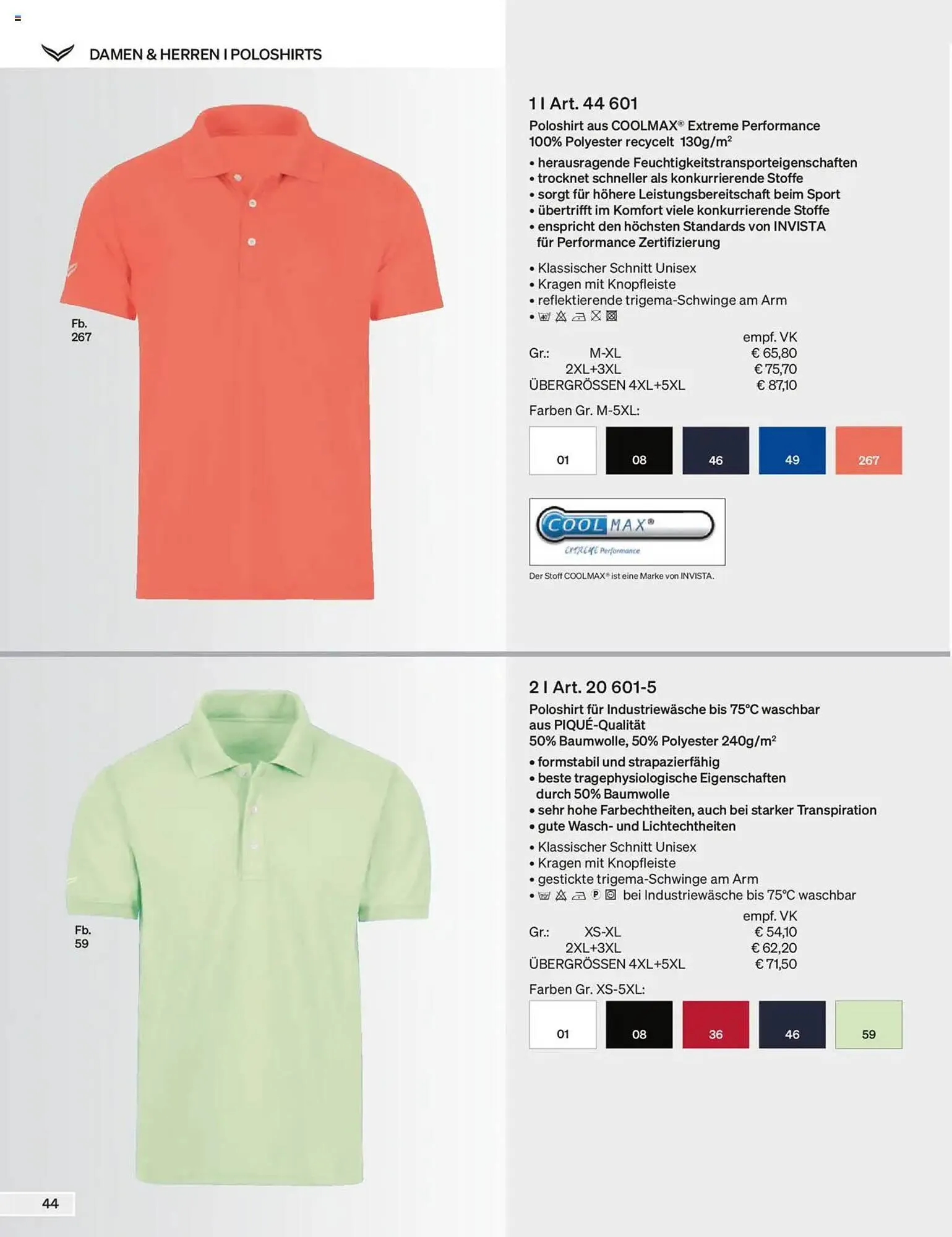 Trigema Prospekt von 17. Februar bis 17. August 2025 - Prospekt seite 44