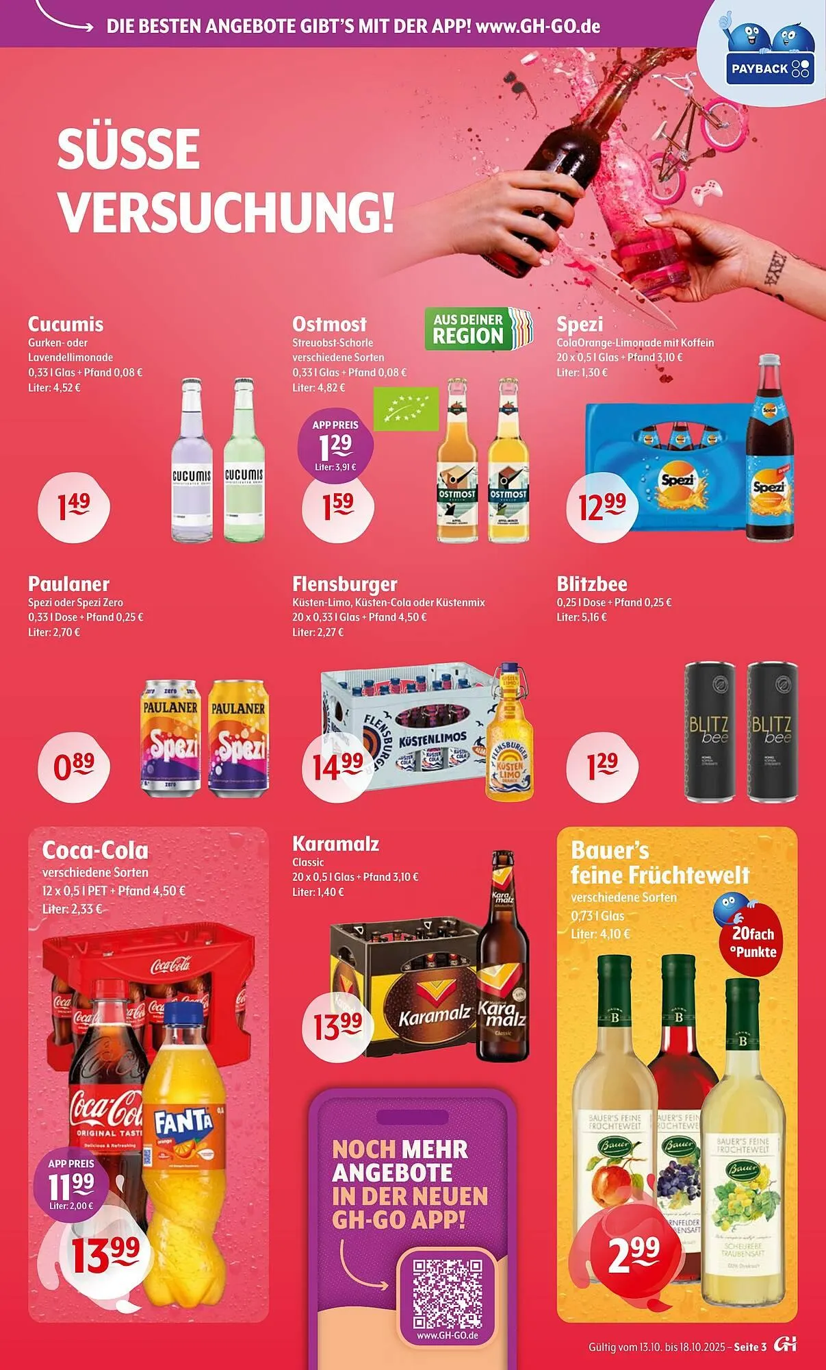 Getränke Hoffmann Prospekt von 13. Oktober bis 18. Oktober 2025 - Prospekt seite 3