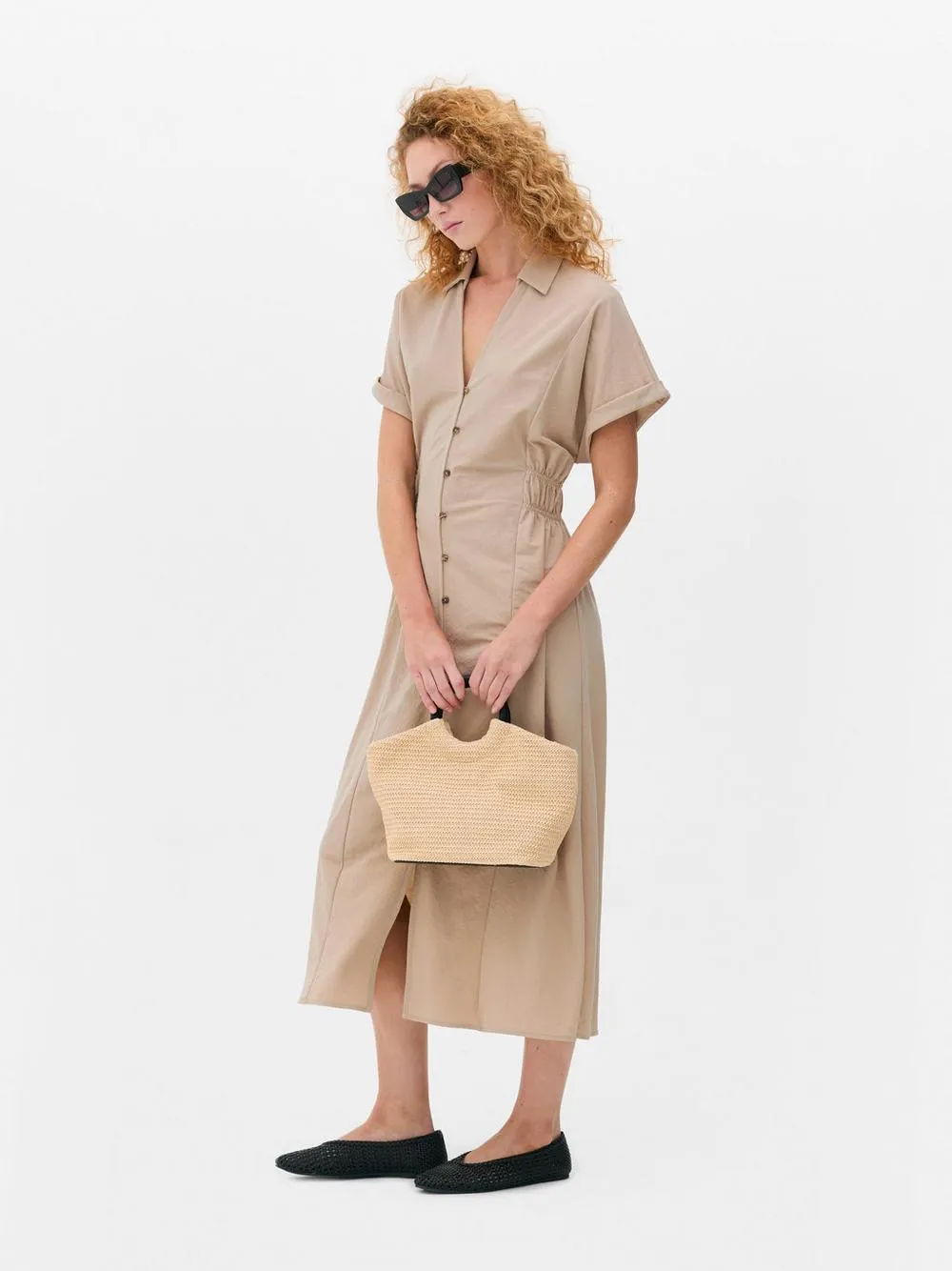 Vestido camisero midi