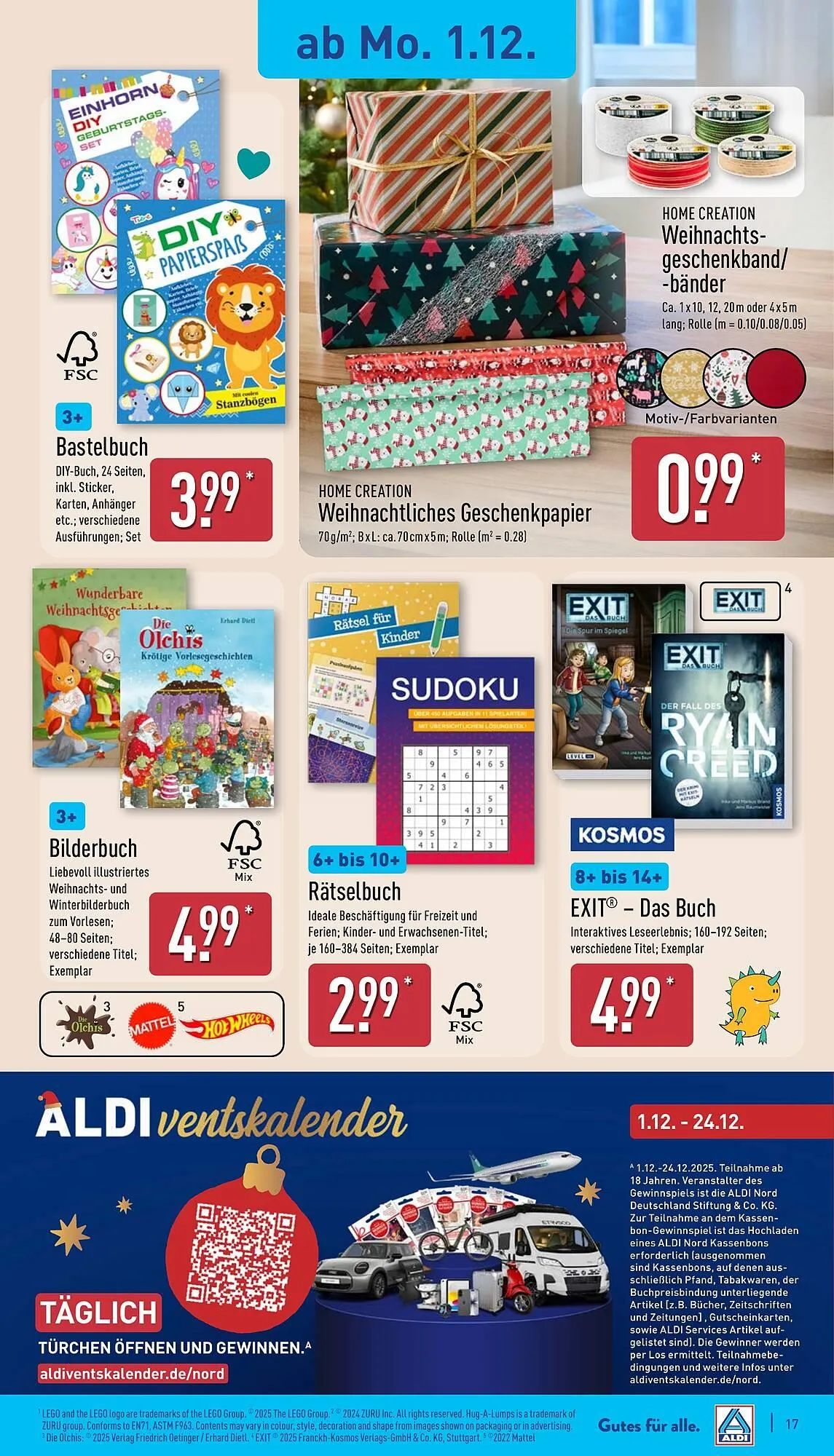 Aldi Nord Prospekt von 1. Dezember bis 6. Dezember 2025 - Prospekt seite 17
