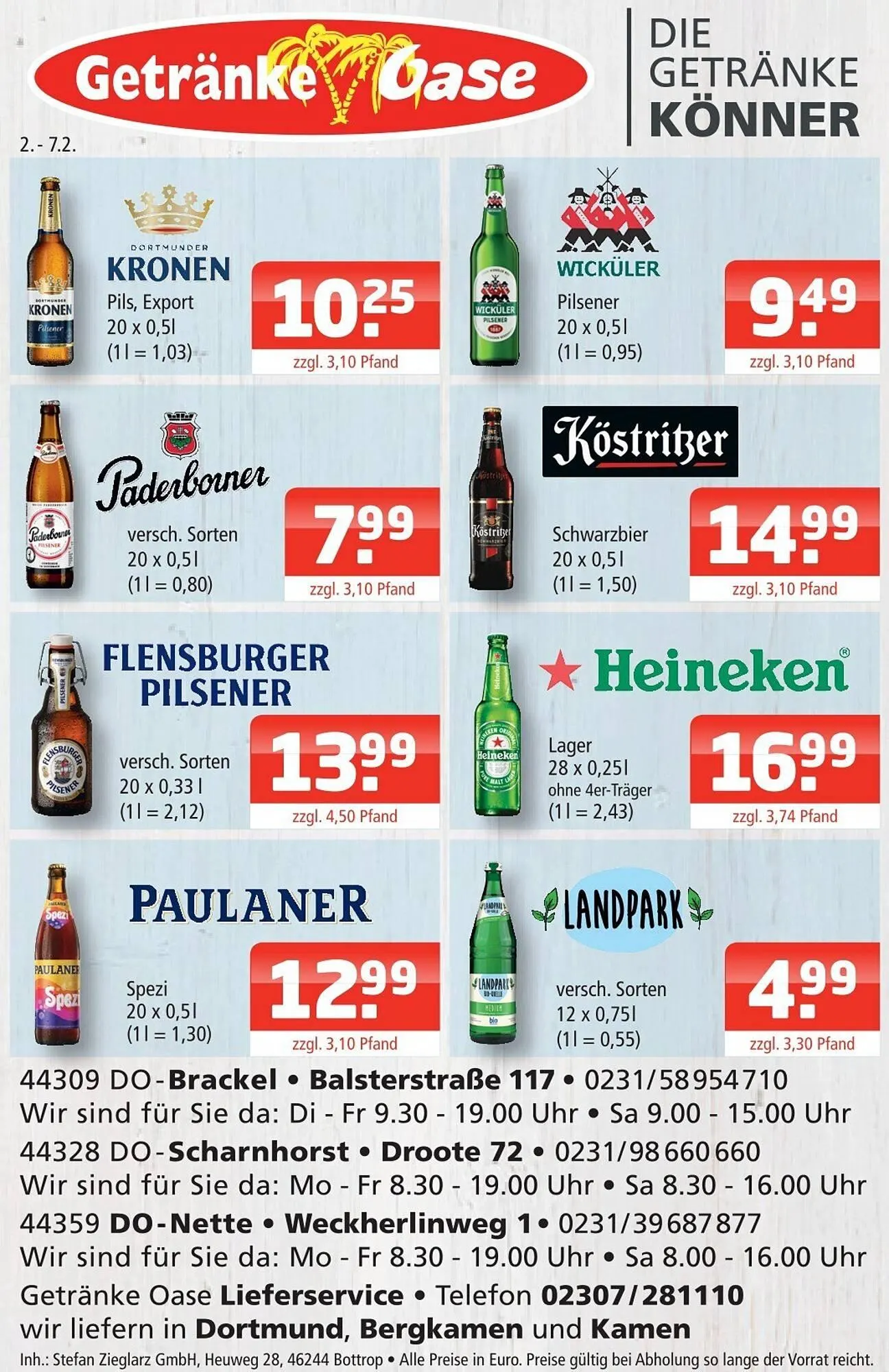 Getränke Oase Prospekt - 1