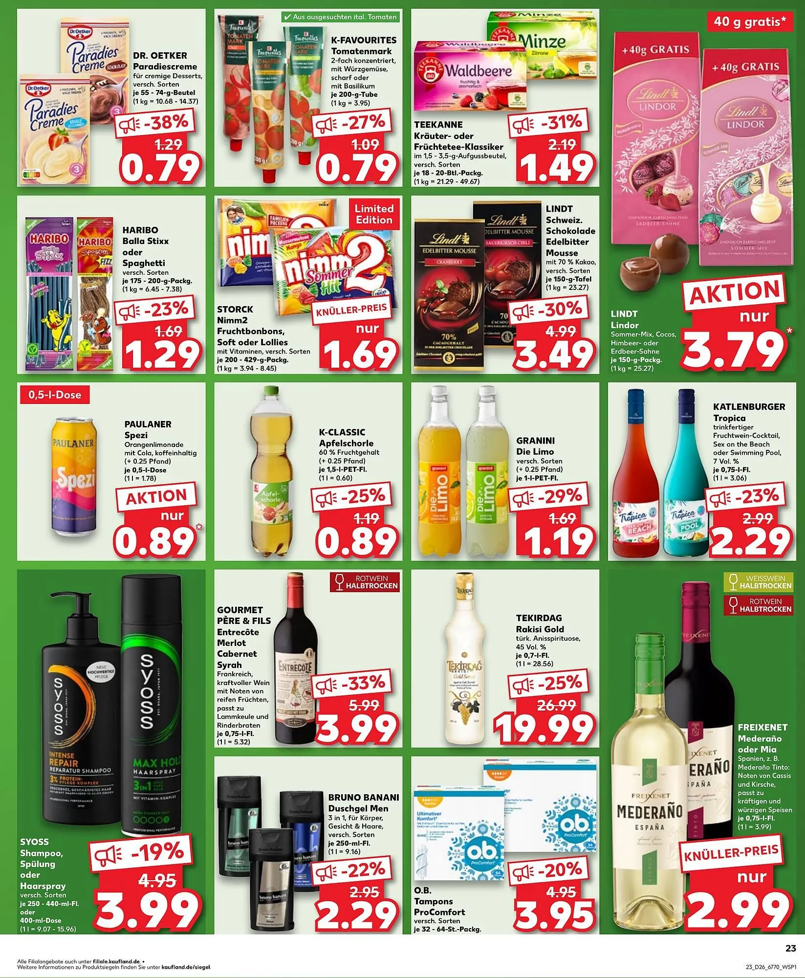 Kaufland Prospekt von 26. Juni bis 2. Juli 2025 - Prospekt seite 23