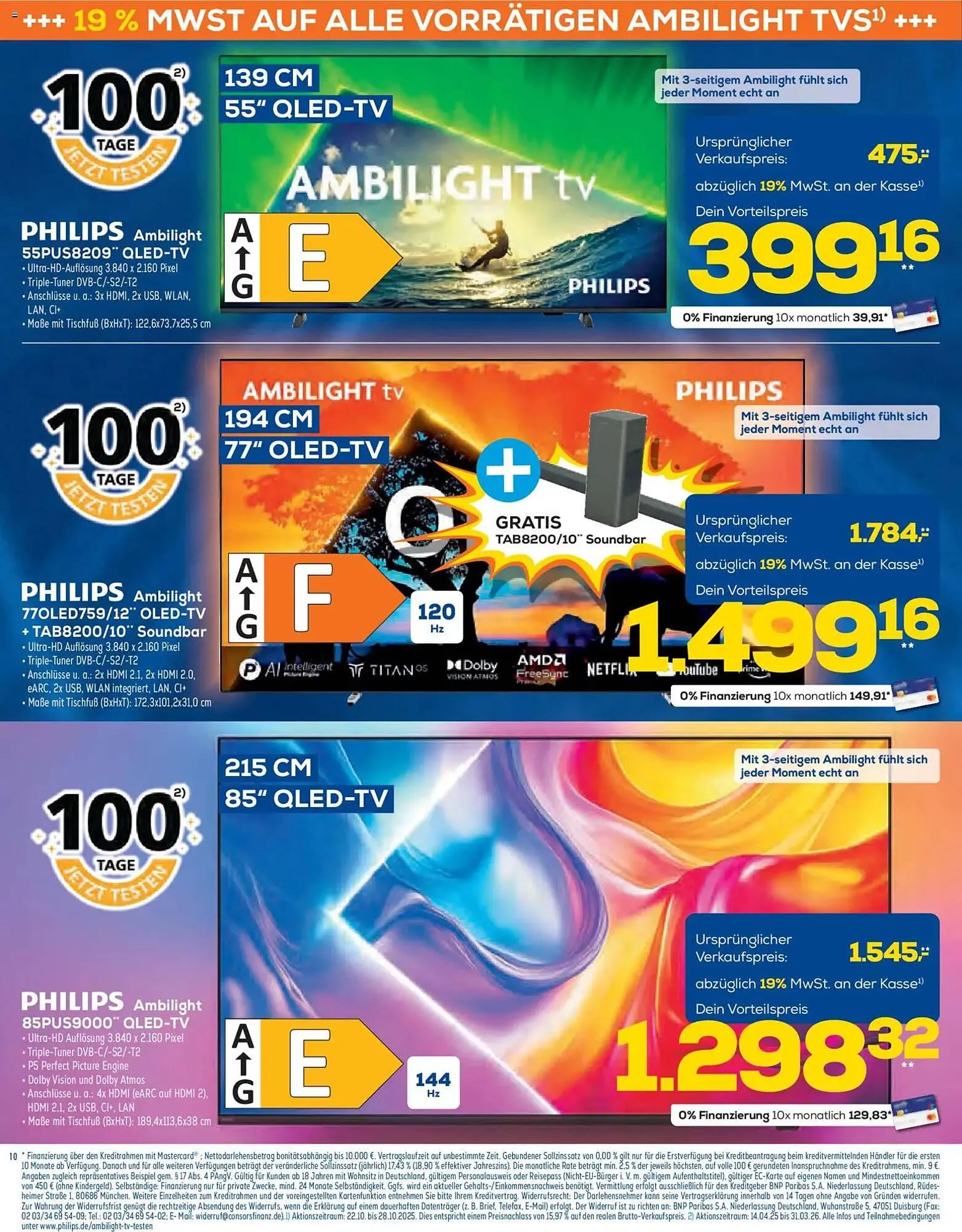 Euronics XXL Prospekt von 22. Oktober bis 28. Oktober 2025 - Prospekt seite 10