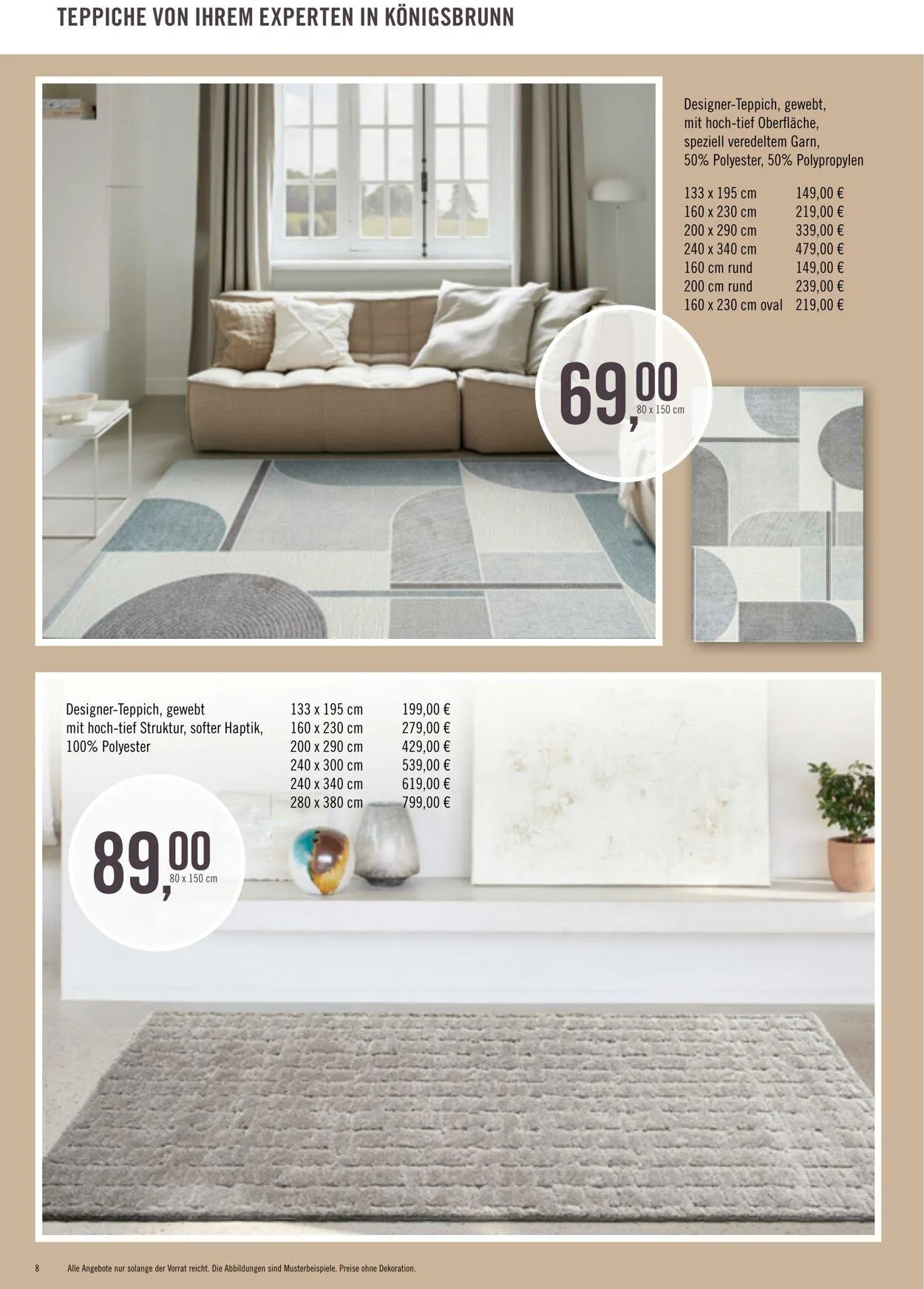 Ihr Teppichfreund Aktueller Prospekt von 27. Mai bis 10. Juni 2025 - Prospekt seite 8