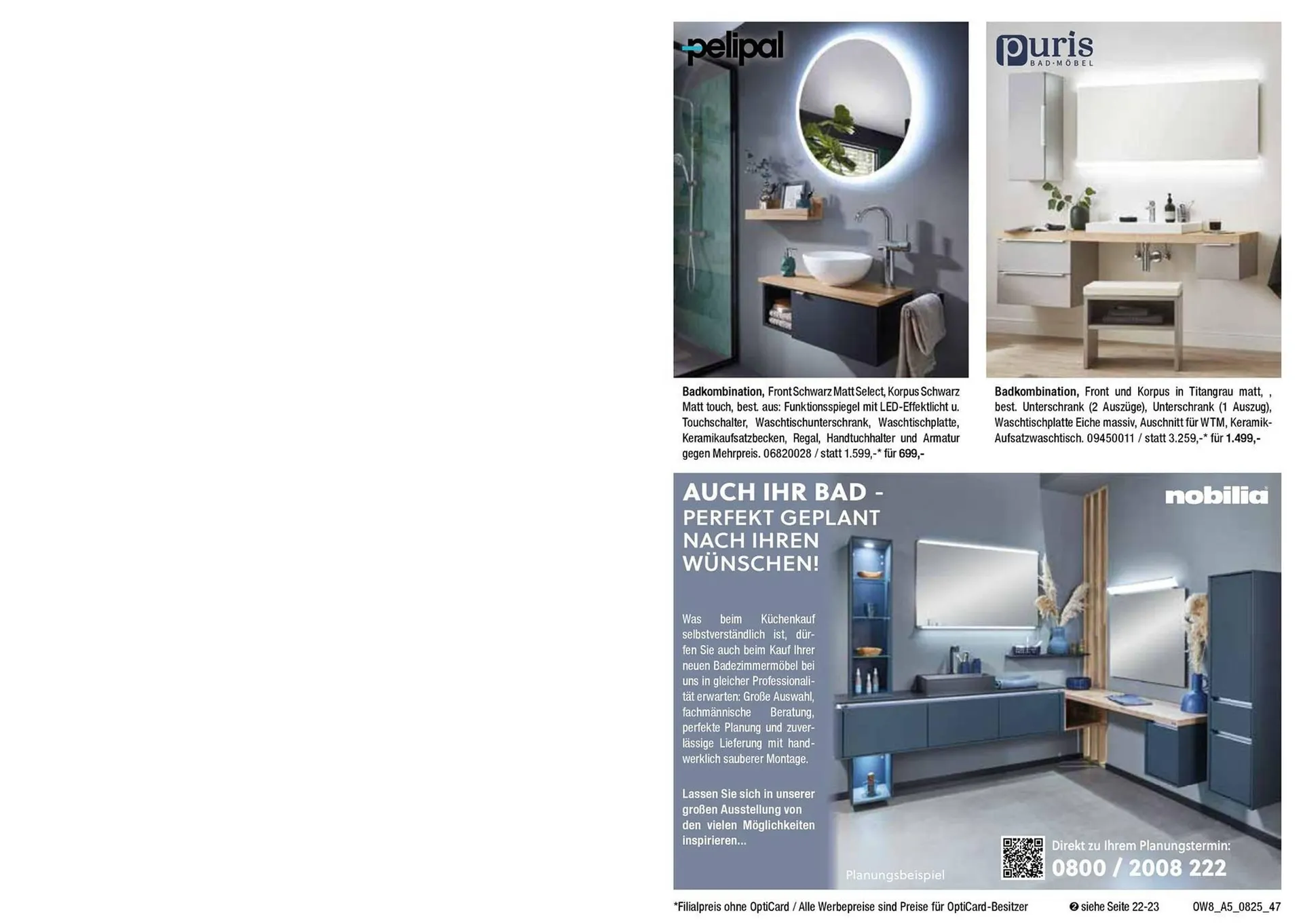 Opti Wohnwelt Prospekt von 25. Juli bis 23. August 2025 - Prospekt seite 47