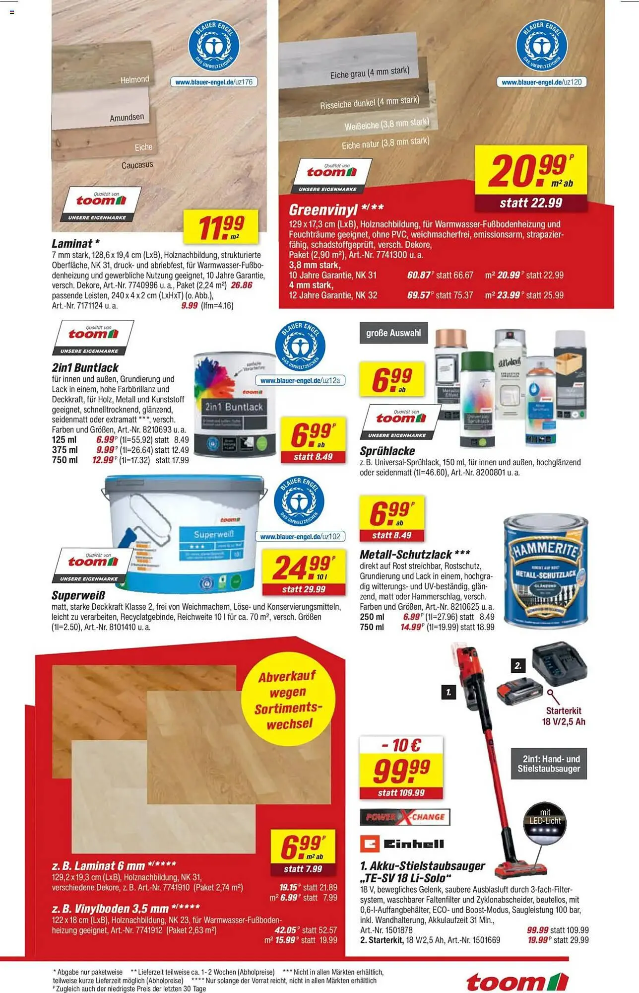 toom Baumarkt Prospekt von 28. Juni bis 4. Juli 2025 - Prospekt seite 9