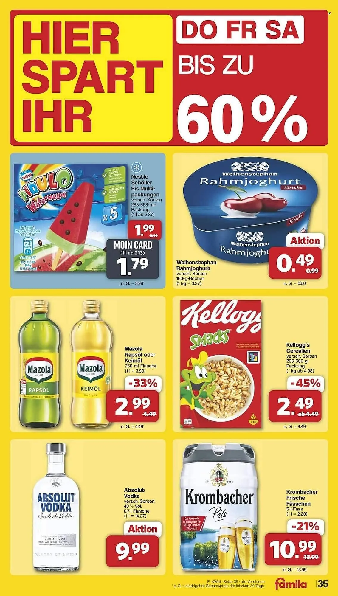 Famila Nord Ost Prospekt von 6. Oktober bis 11. Oktober 2025 - Prospekt seite 38