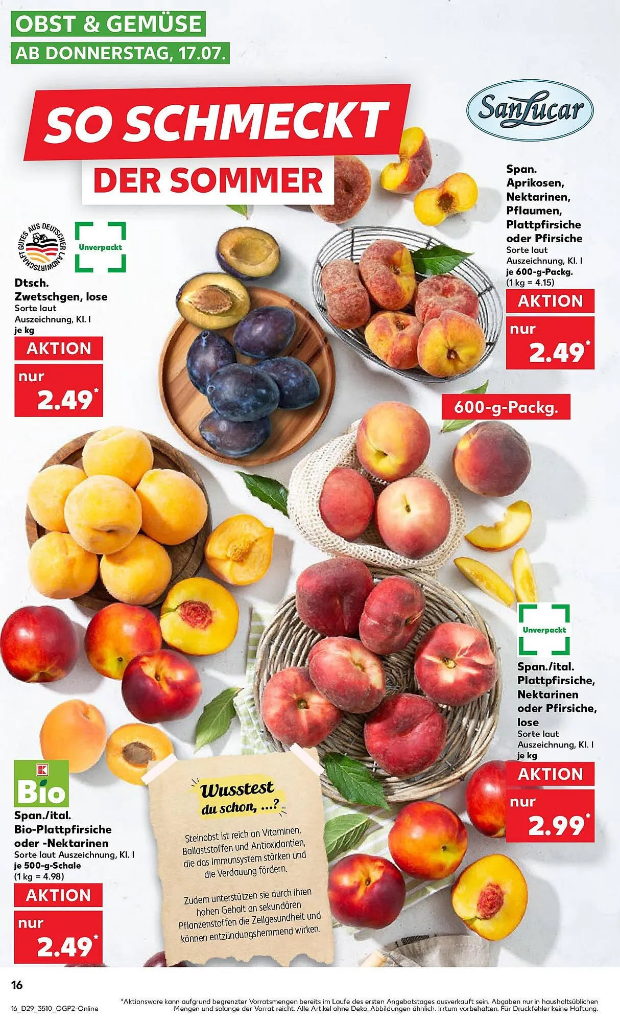 Kaufland Regio Prospekt von 16. Juli bis 23. Juli 2025 - Prospekt seite 16