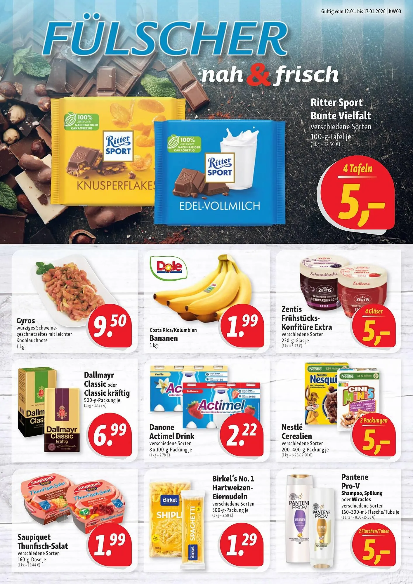 Nah & Frisch Prospekt von 12. Januar bis 17. Januar 2026 - Prospekt seite 1