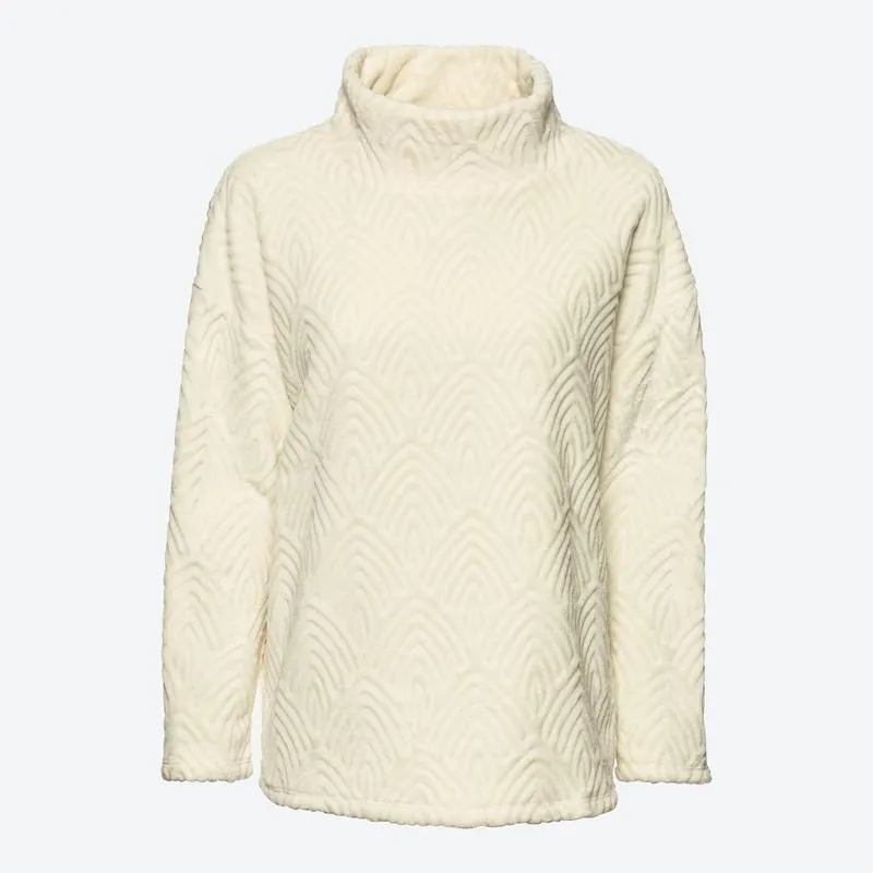 Damen-Fleecepullover mit hohem Kragen