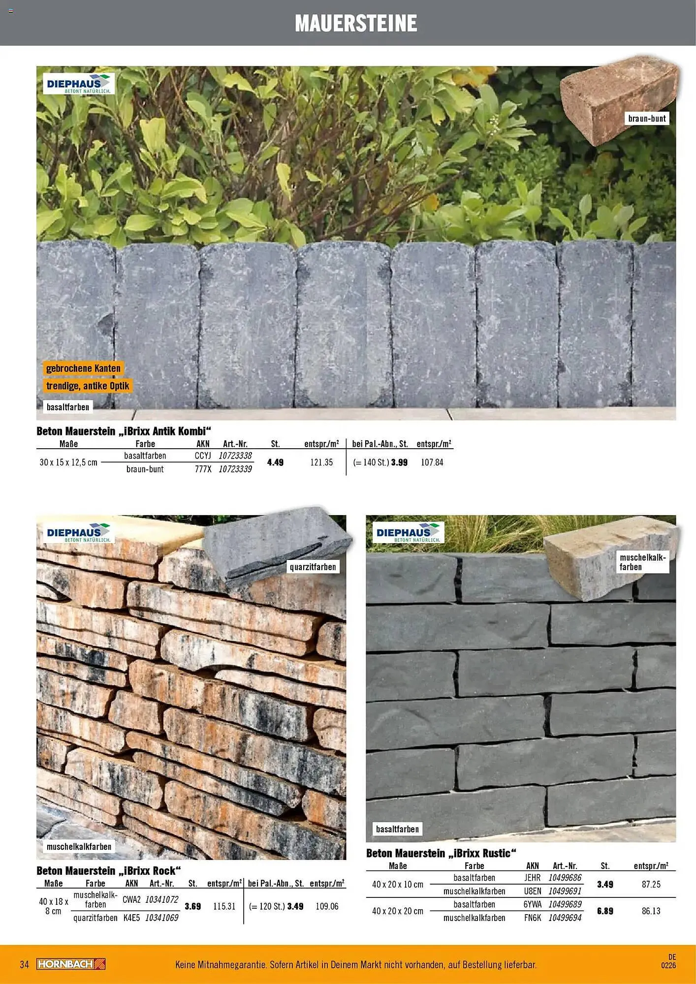 Hornbach Prospekt von 12. Februar bis 31. Dezember 2026 - Prospekt seite 34