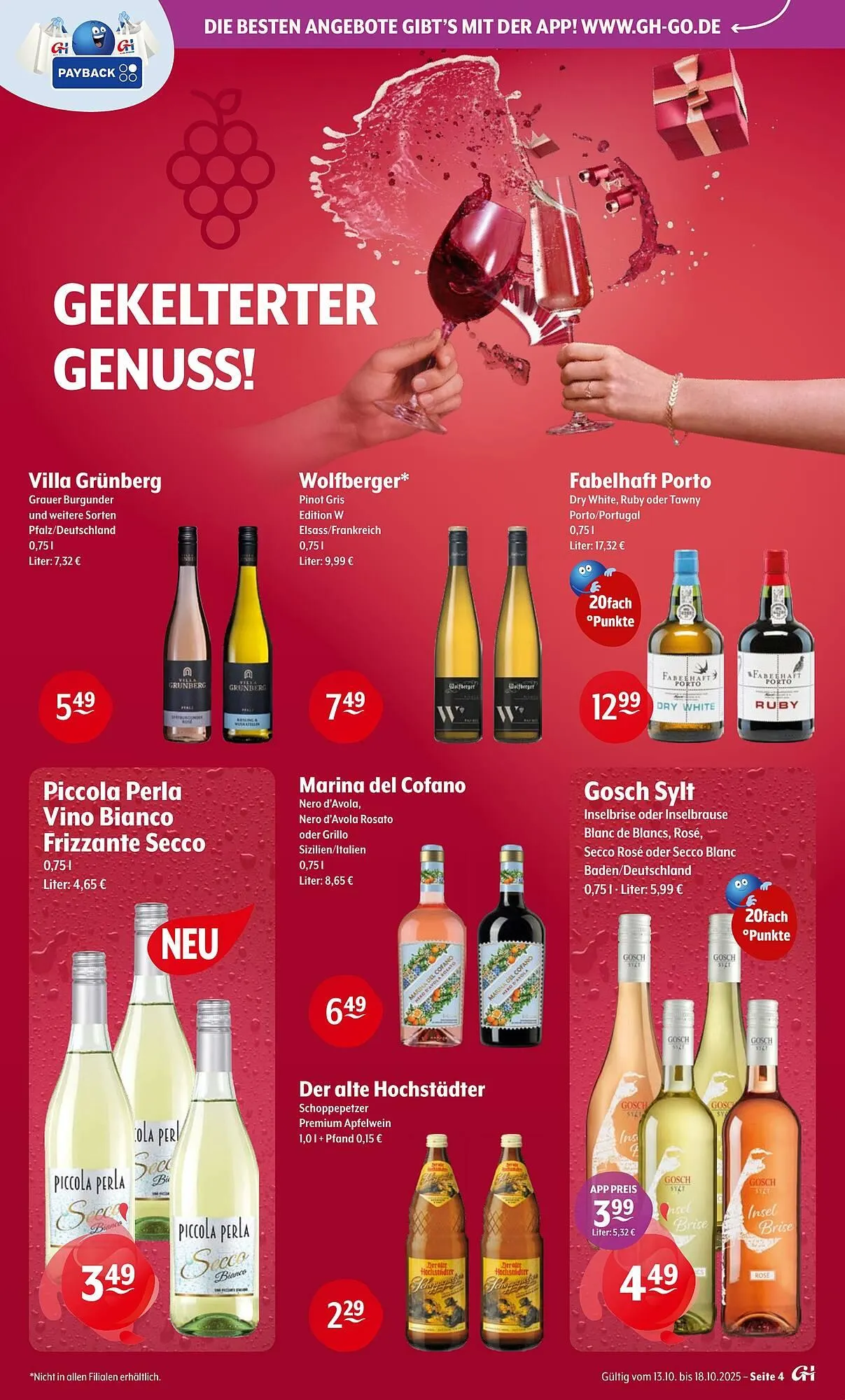 Getränke Hoffmann Prospekt von 13. Oktober bis 18. Oktober 2025 - Prospekt seite 4