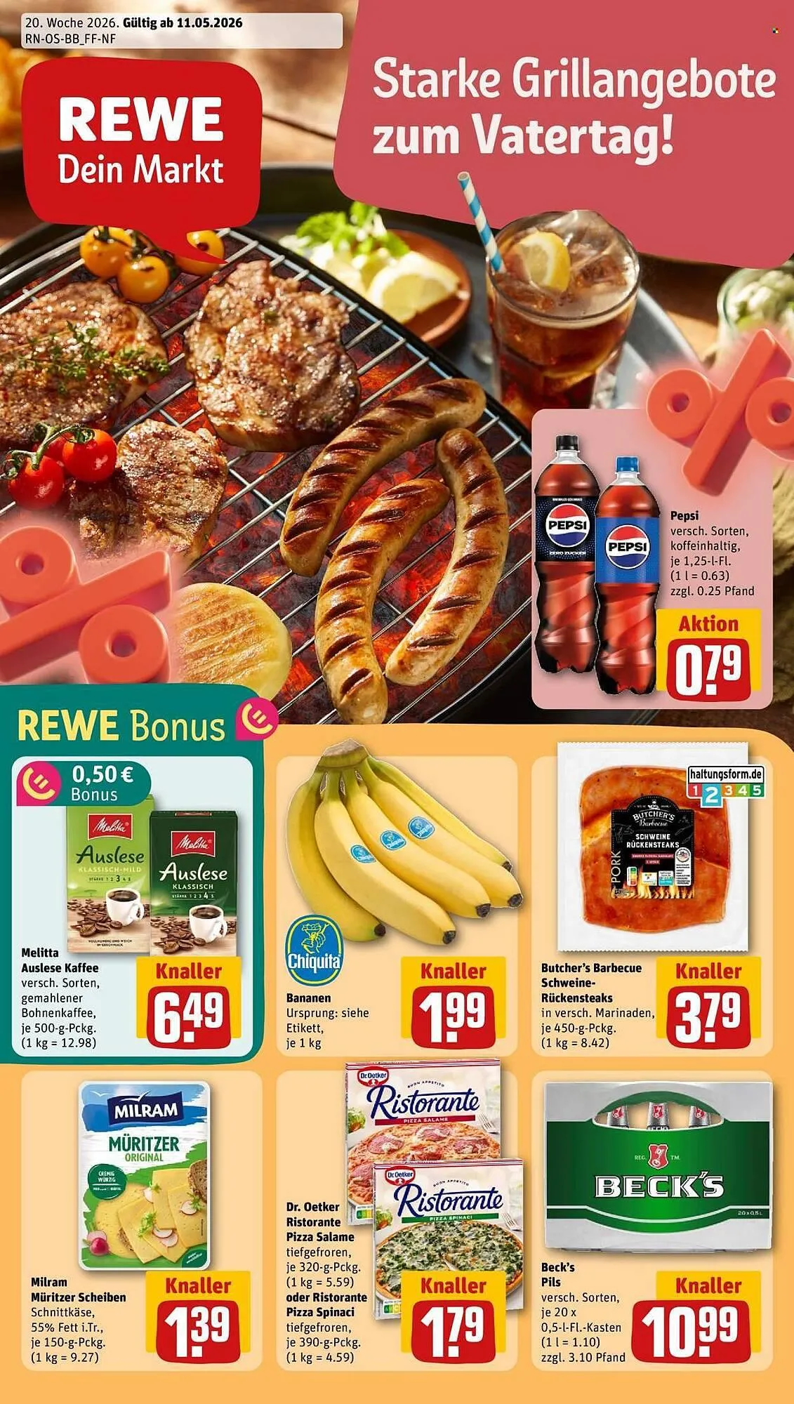 REWE Prospekt von 11. Mai bis 17. Mai 2026 - Prospekt seite 1