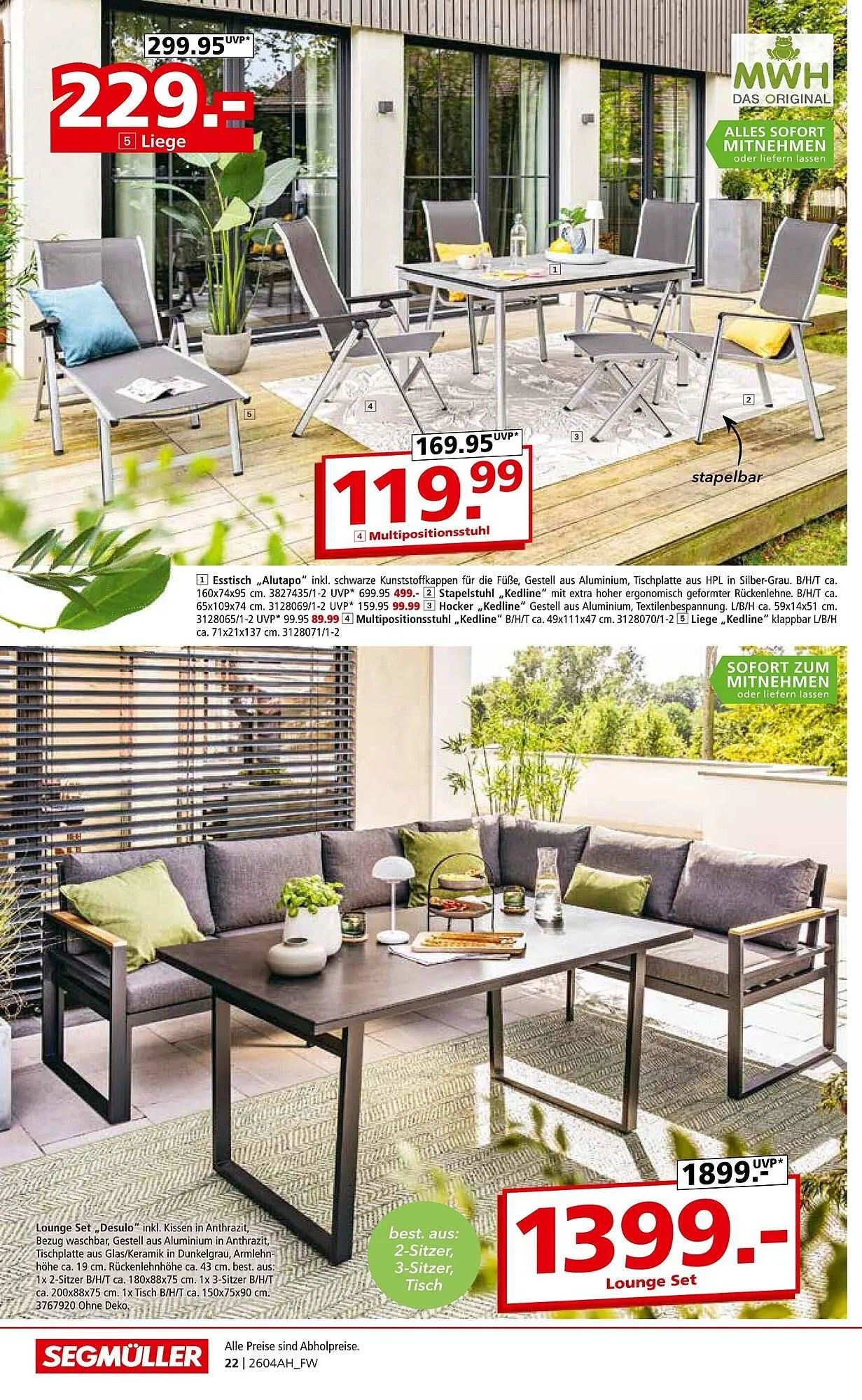 Segmüller Prospekt von 11. April bis 2. Mai 2026 - Prospekt seite 22