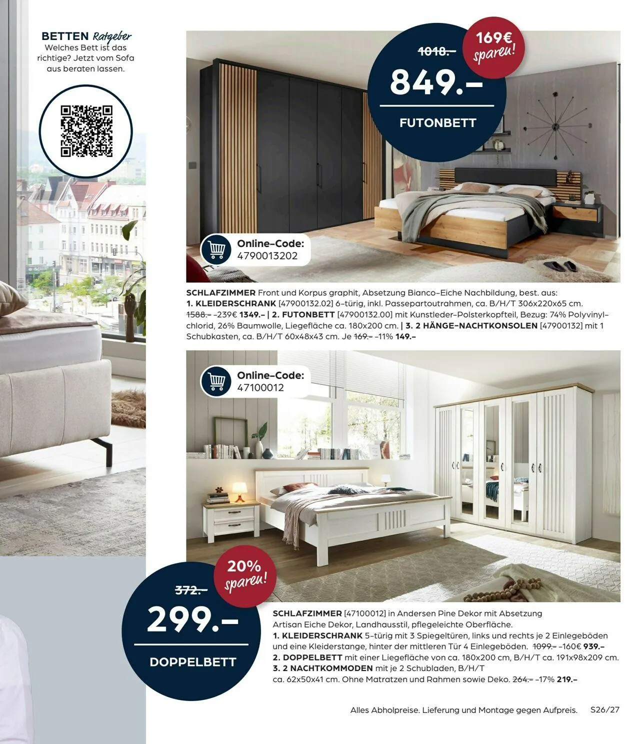 SB Möbel Boss Aktueller Prospekt von 9. April bis 23. April 2025 - Prospekt seite 27