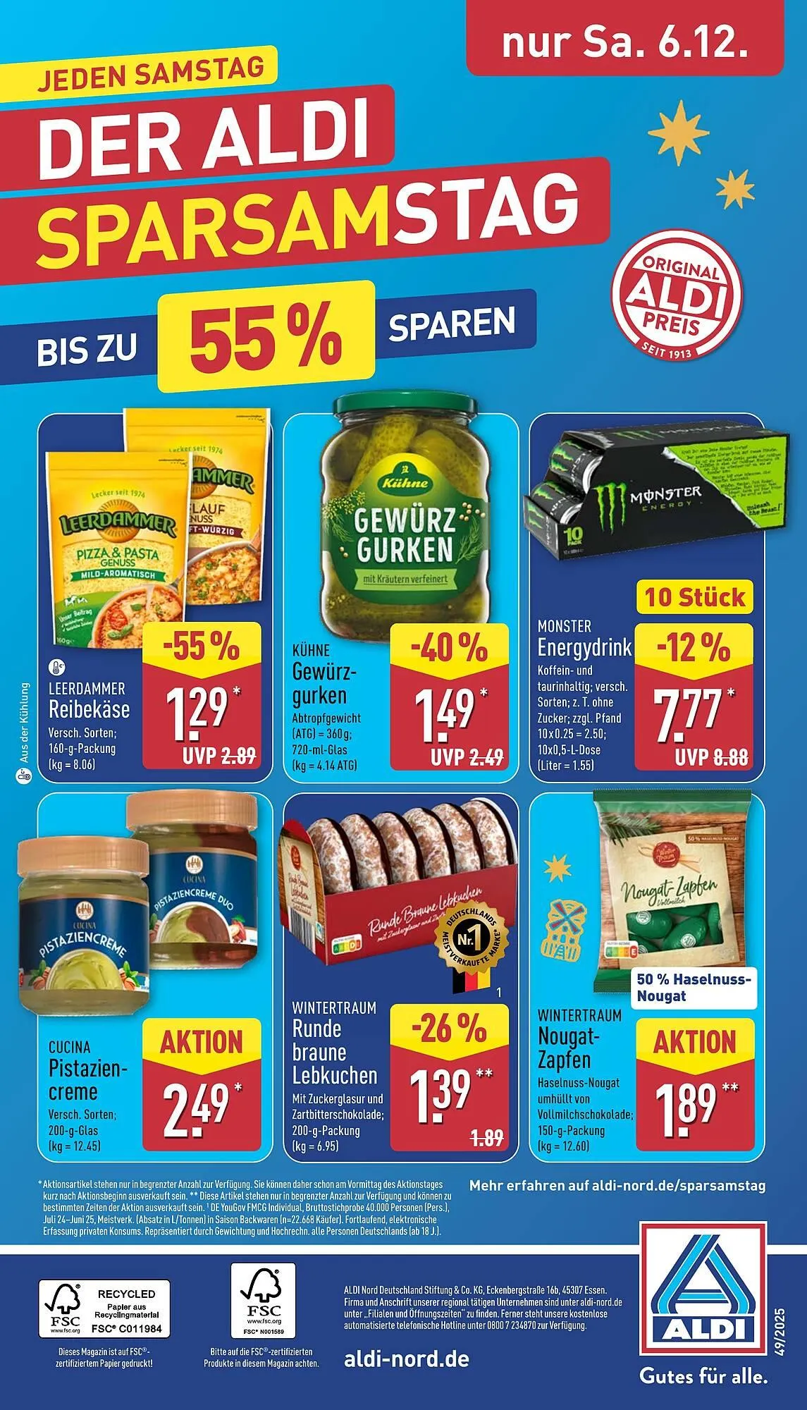 Aldi Nord Prospekt von 1. Dezember bis 6. Dezember 2025 - Prospekt seite 36