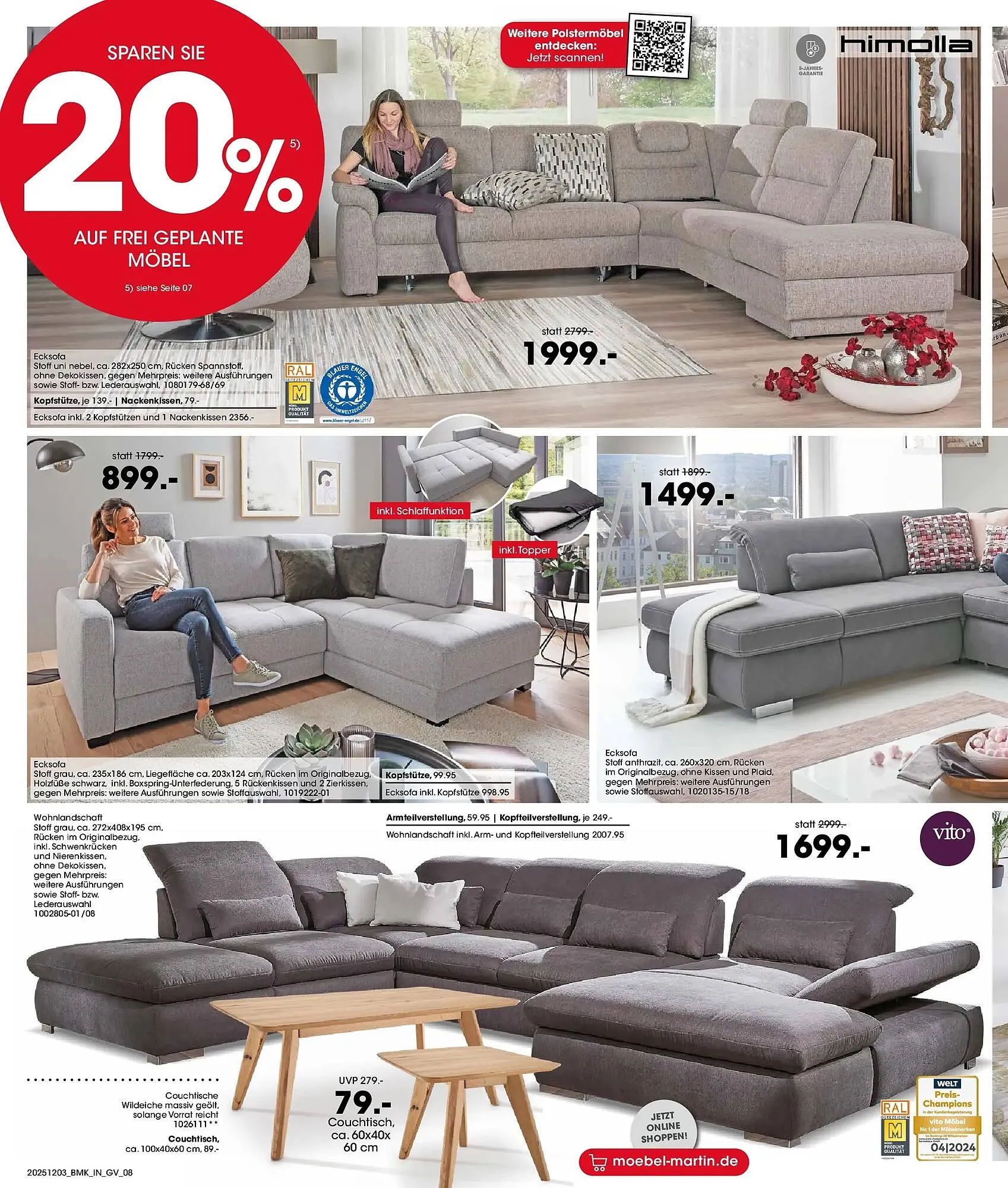 Möbel Martin Prospekt von 2. Dezember bis 23. Dezember 2025 - Prospekt seite 8