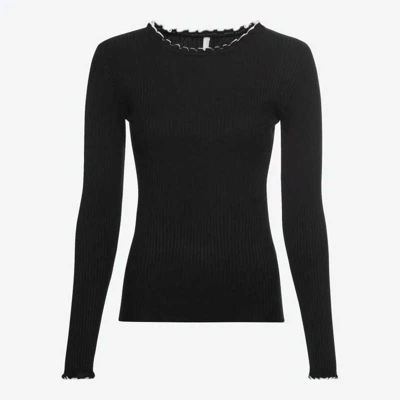 Damen-Pullover aus Rippstrick