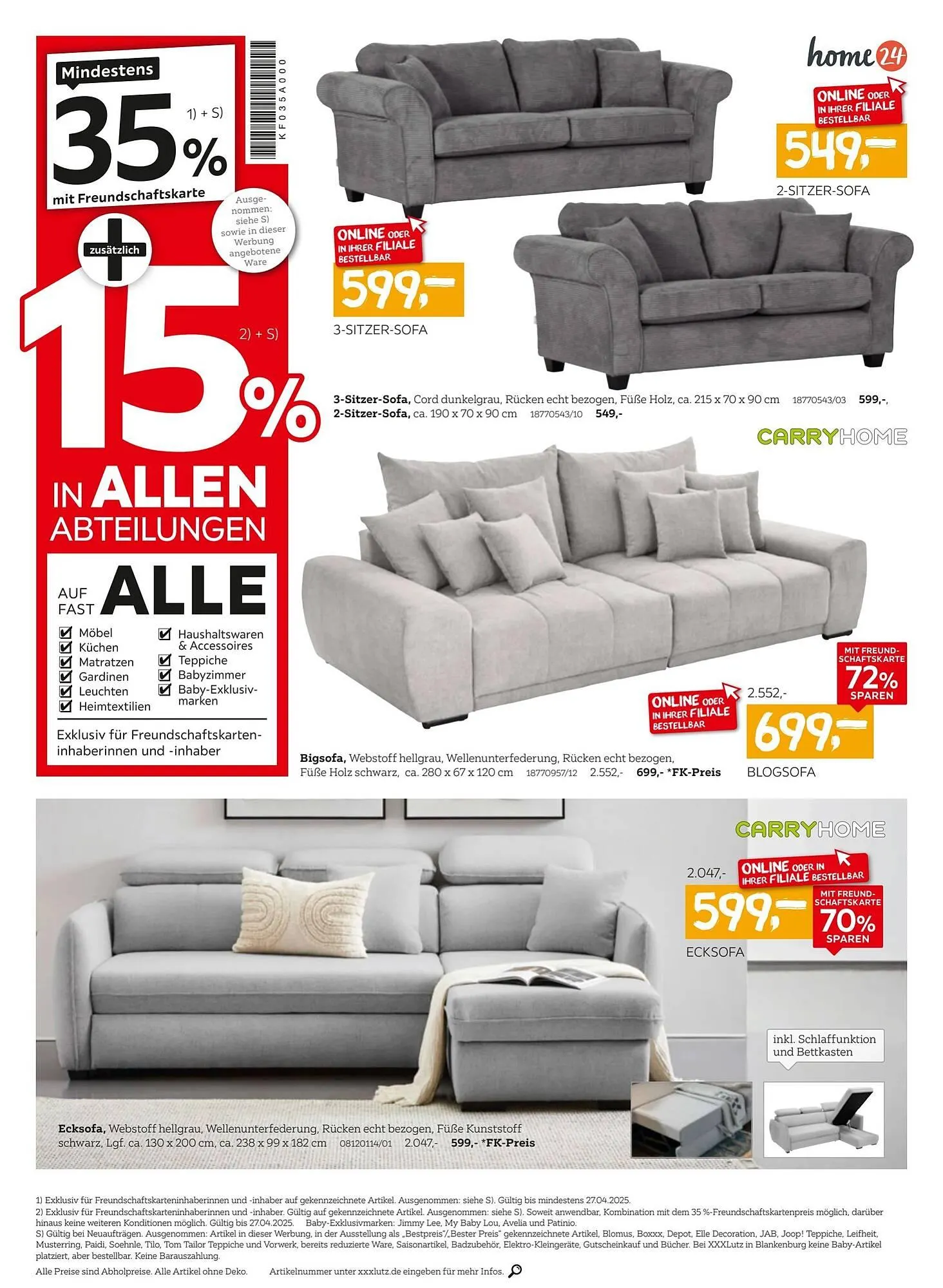 XXXLutz Prospekt von 14. April bis 28. April 2025 - Prospekt seite 8