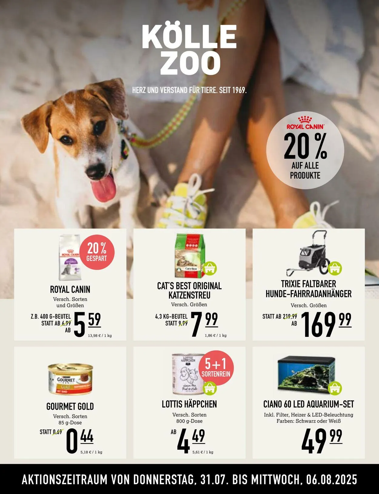 Kölle Zoo Aktueller Prospekt von 30. Juli bis 13. August 2025 - Prospekt seite 1