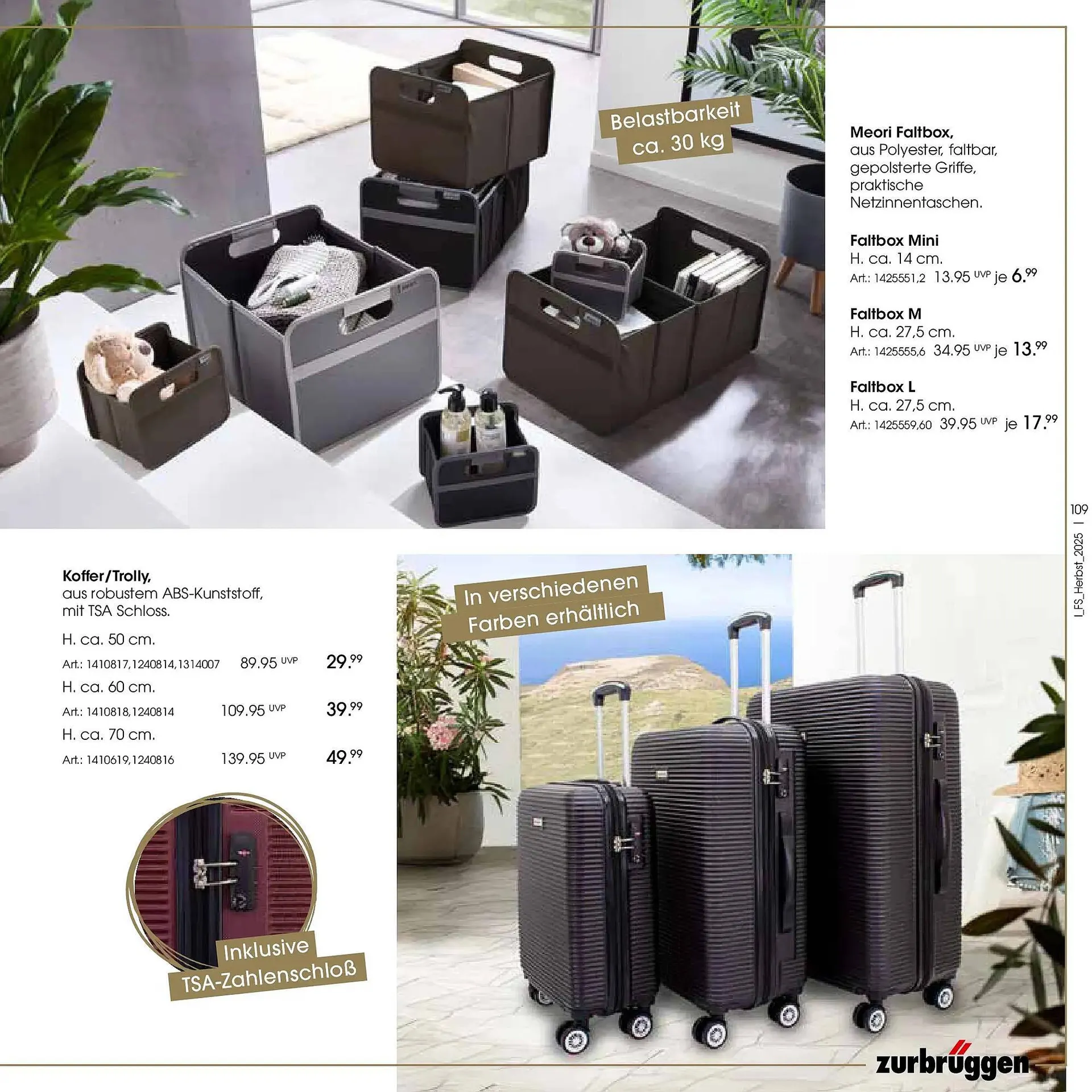 Zurbrüggen Prospekt von 19. Oktober bis 31. Januar 2026 - Prospekt seite 109