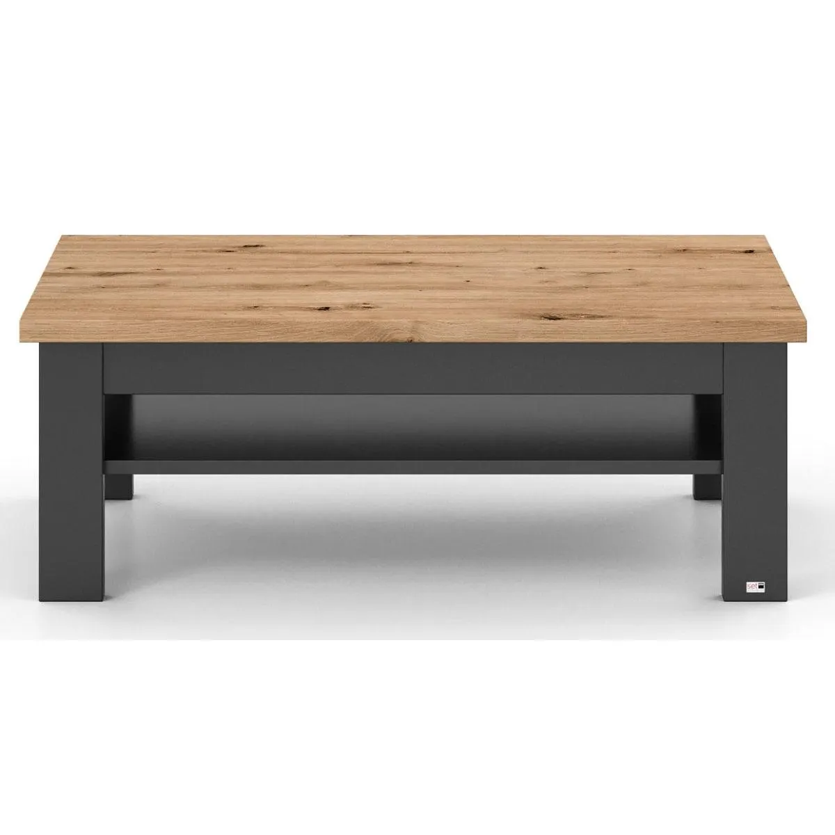 set one by Musterring Couchtisch YORK 65 anthrazit /Eiche Artisan