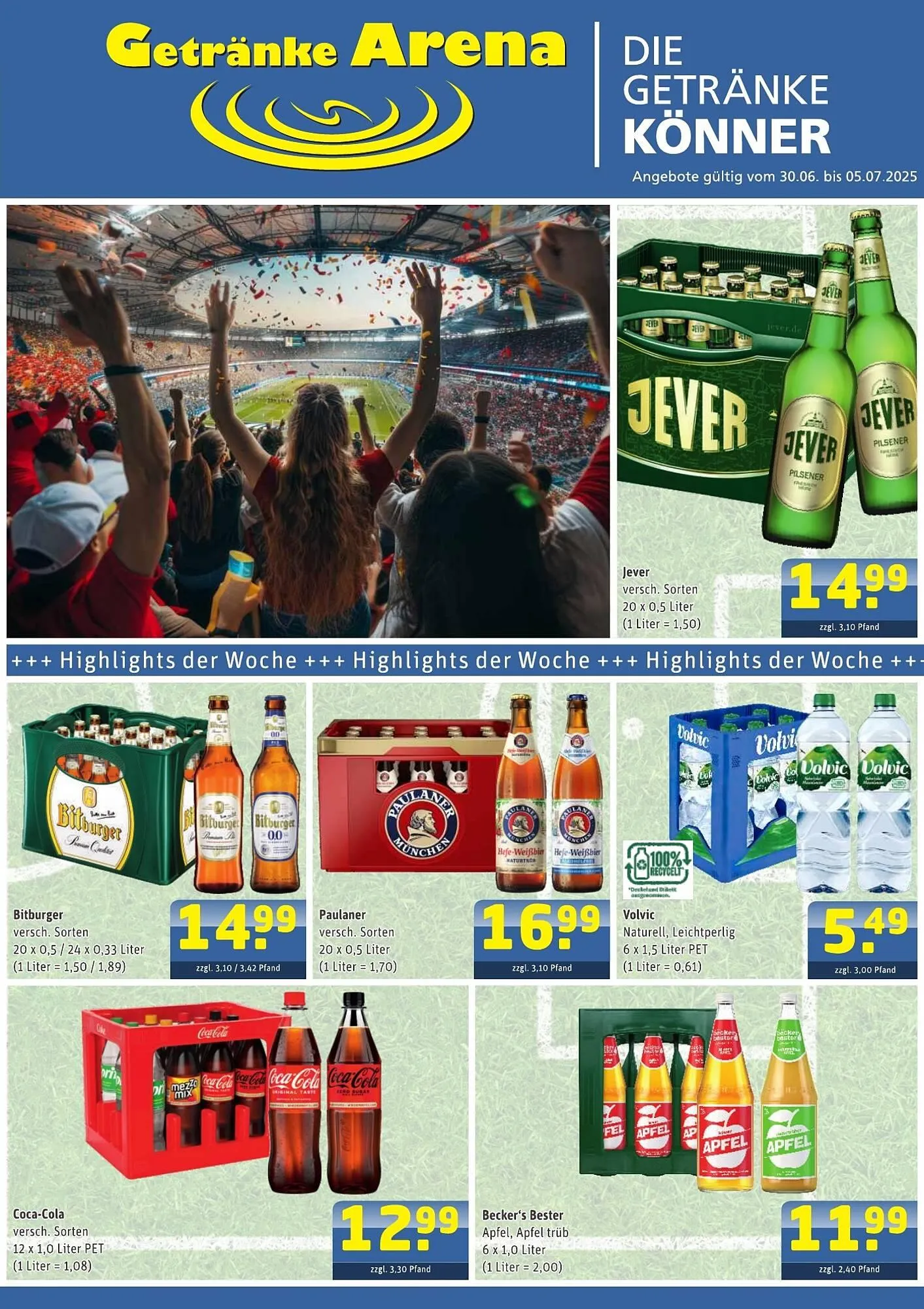 Getränke Arena Prospekt von 30. Juli bis 5. August 2025 - Prospekt seite 2